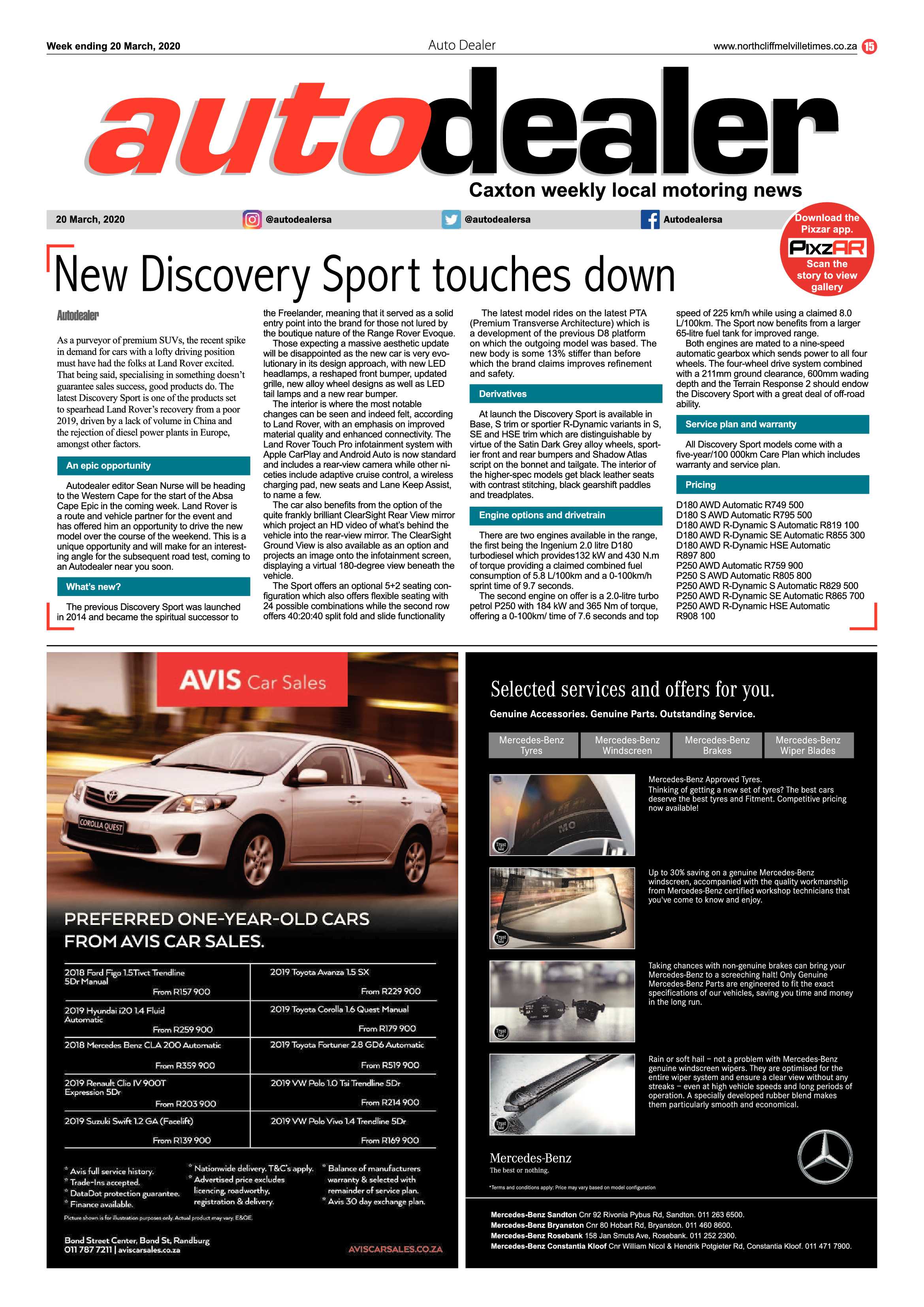 Northcliff Melville Times 20 March 2020 page 15