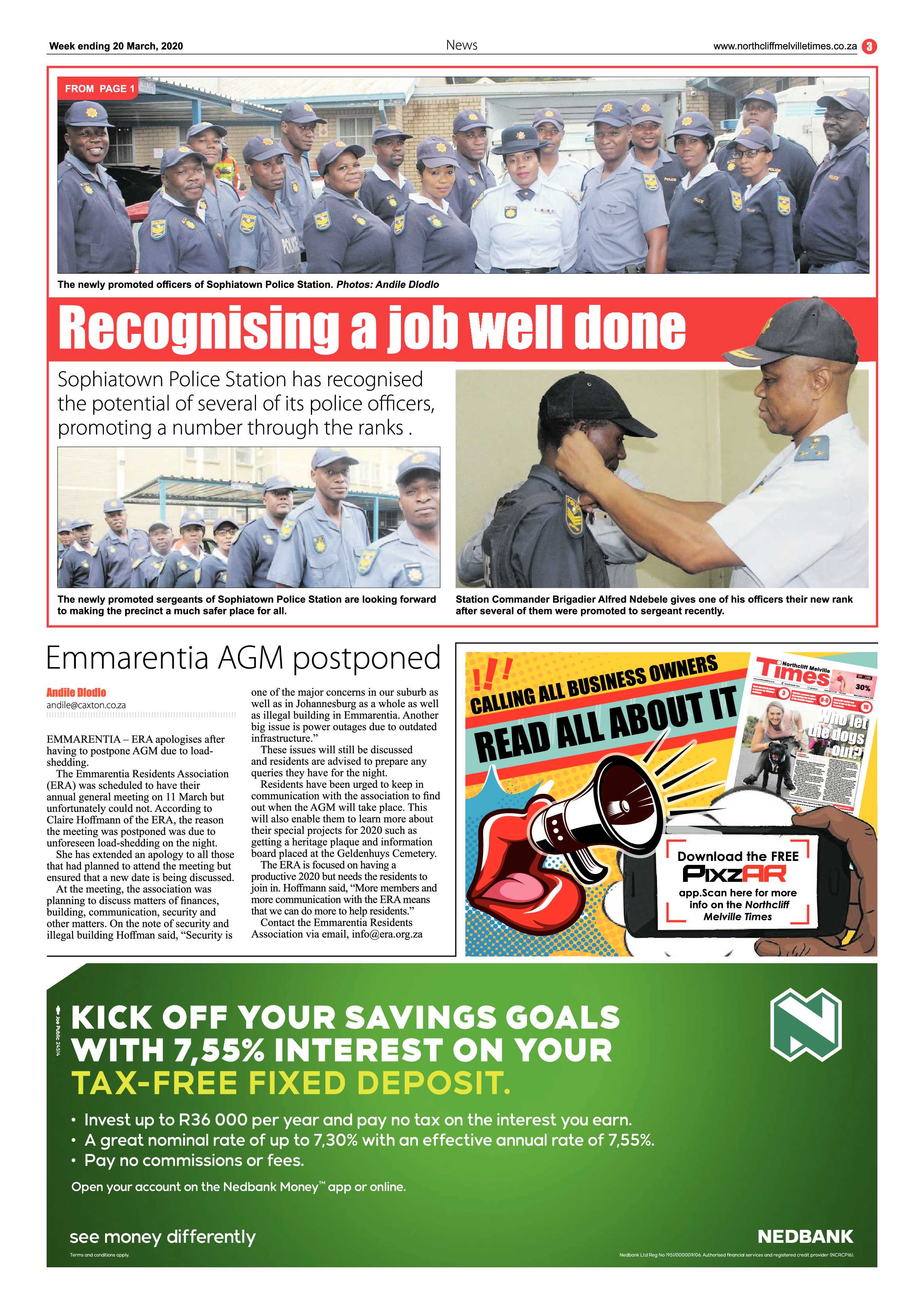 Northcliff Melville Times 20 March 2020 page 3