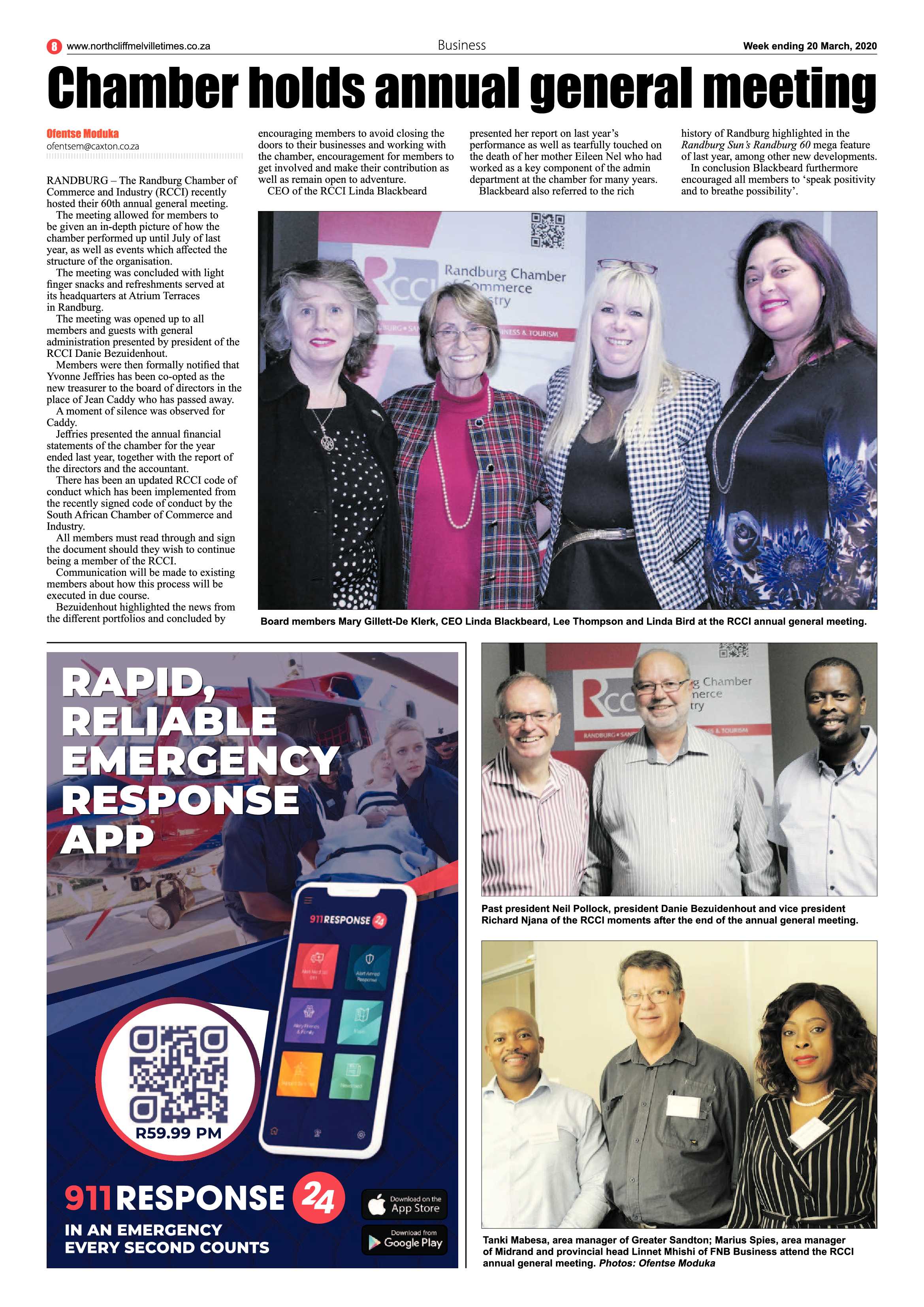 Northcliff Melville Times 20 March 2020 page 8