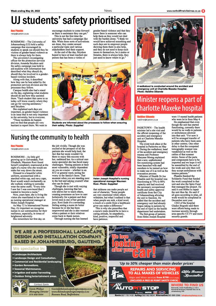 Northcliff Melville Times 20 May 2022 page 3