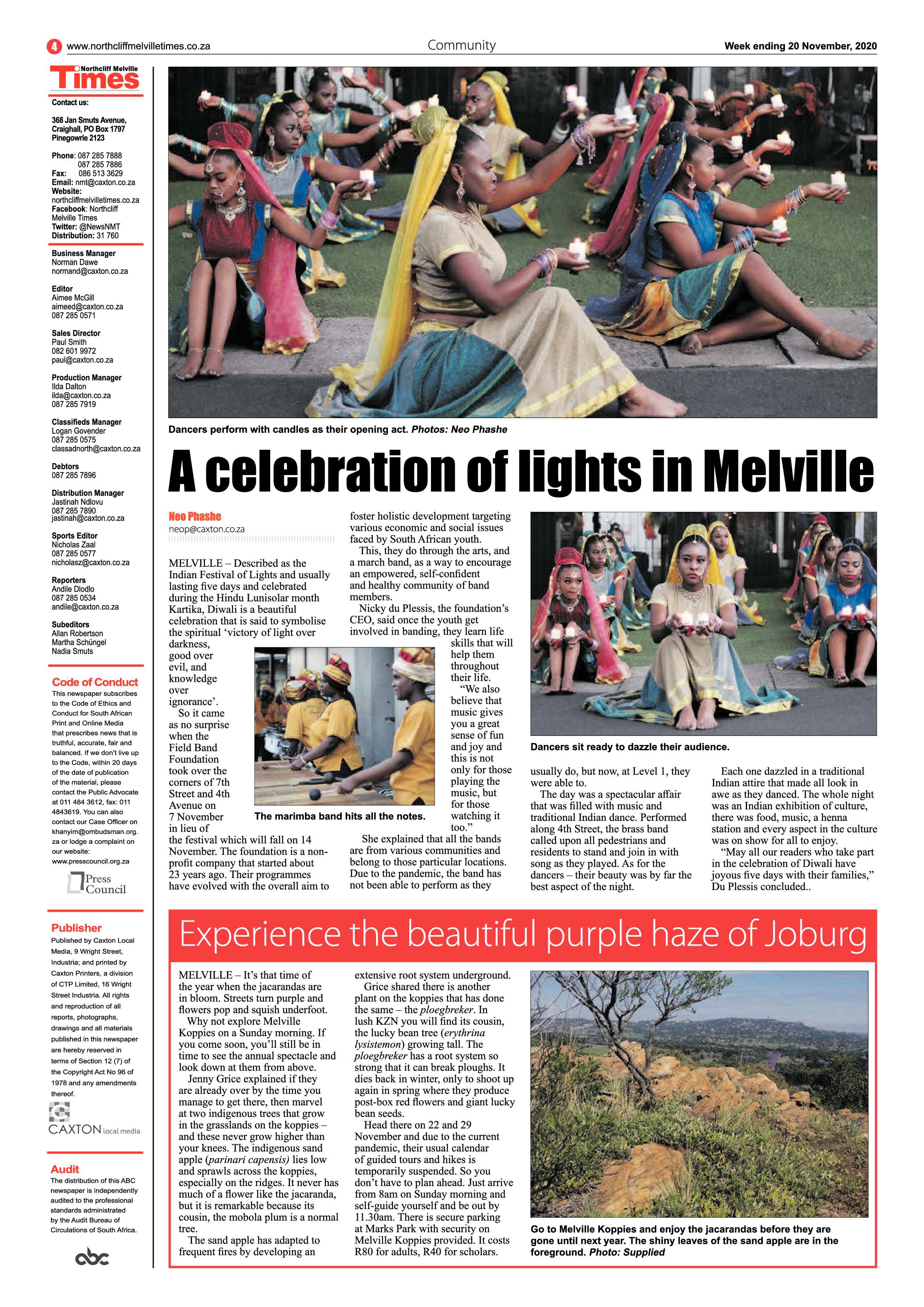 Northcliff Melville Times 20 November 2020 page 4