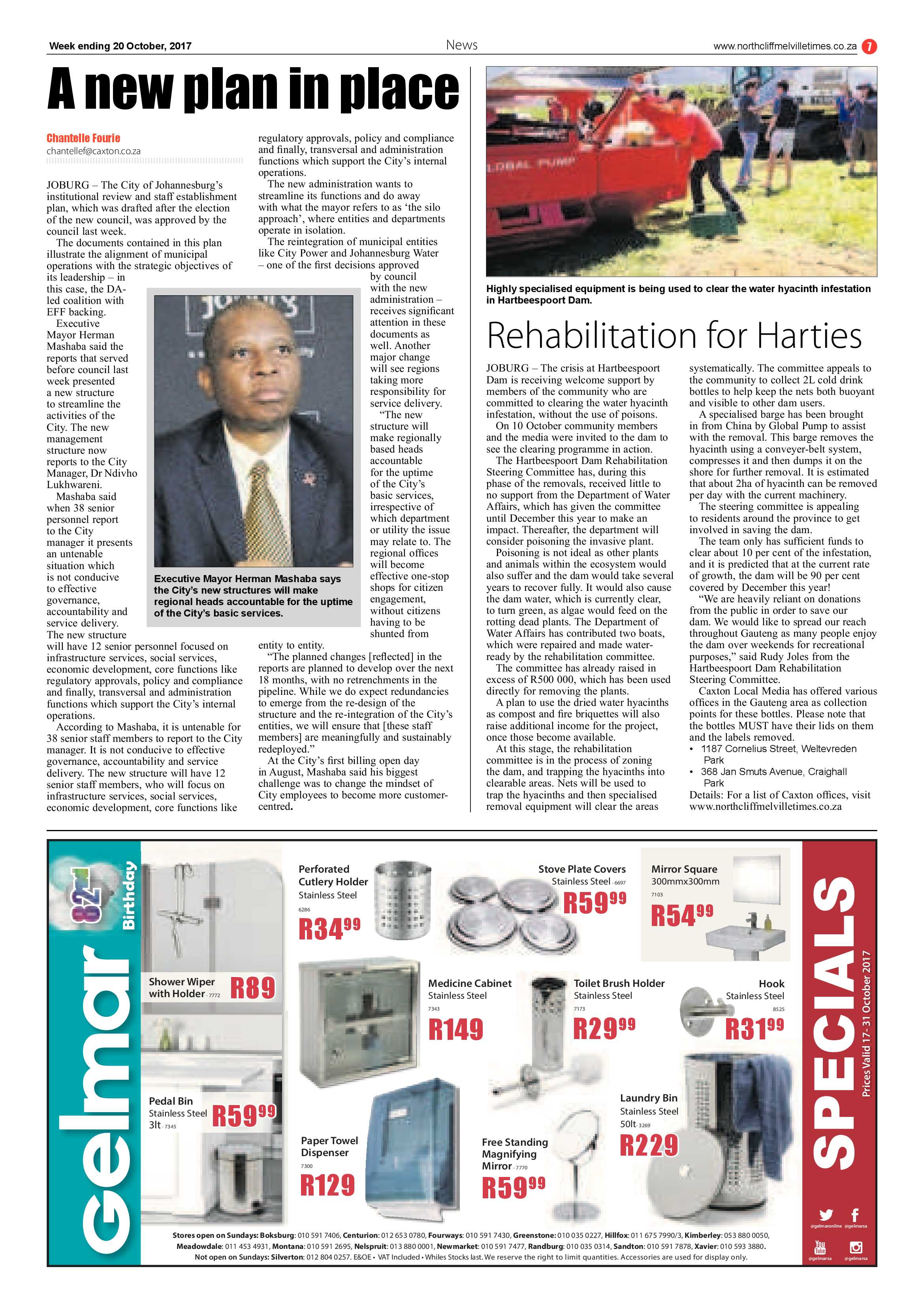Northcliff Melville Times 20 October 2017 page 7