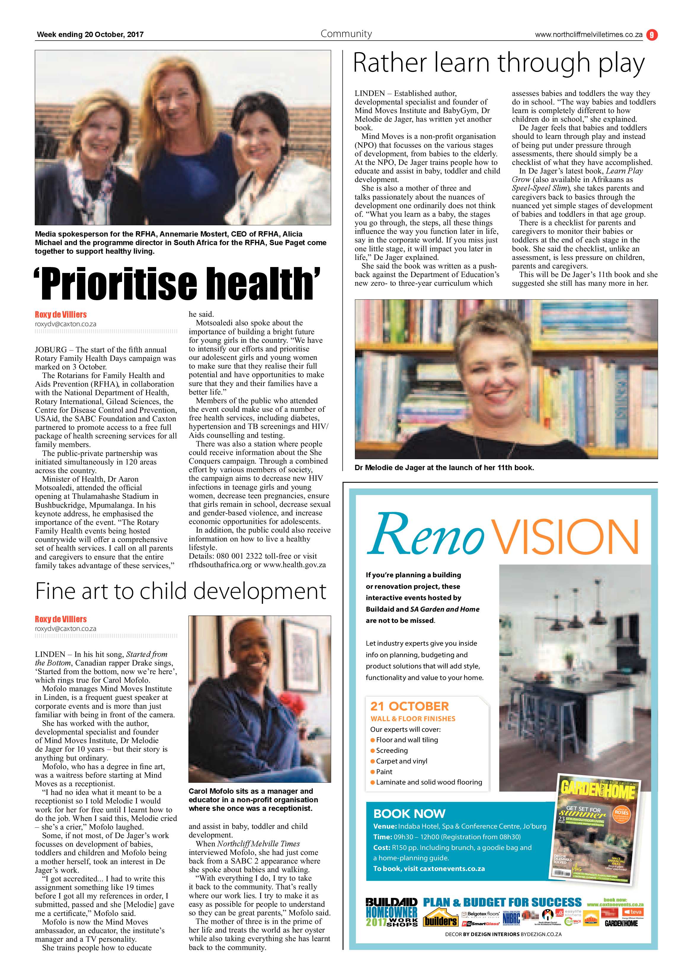 Northcliff Melville Times 20 October 2017 page 9