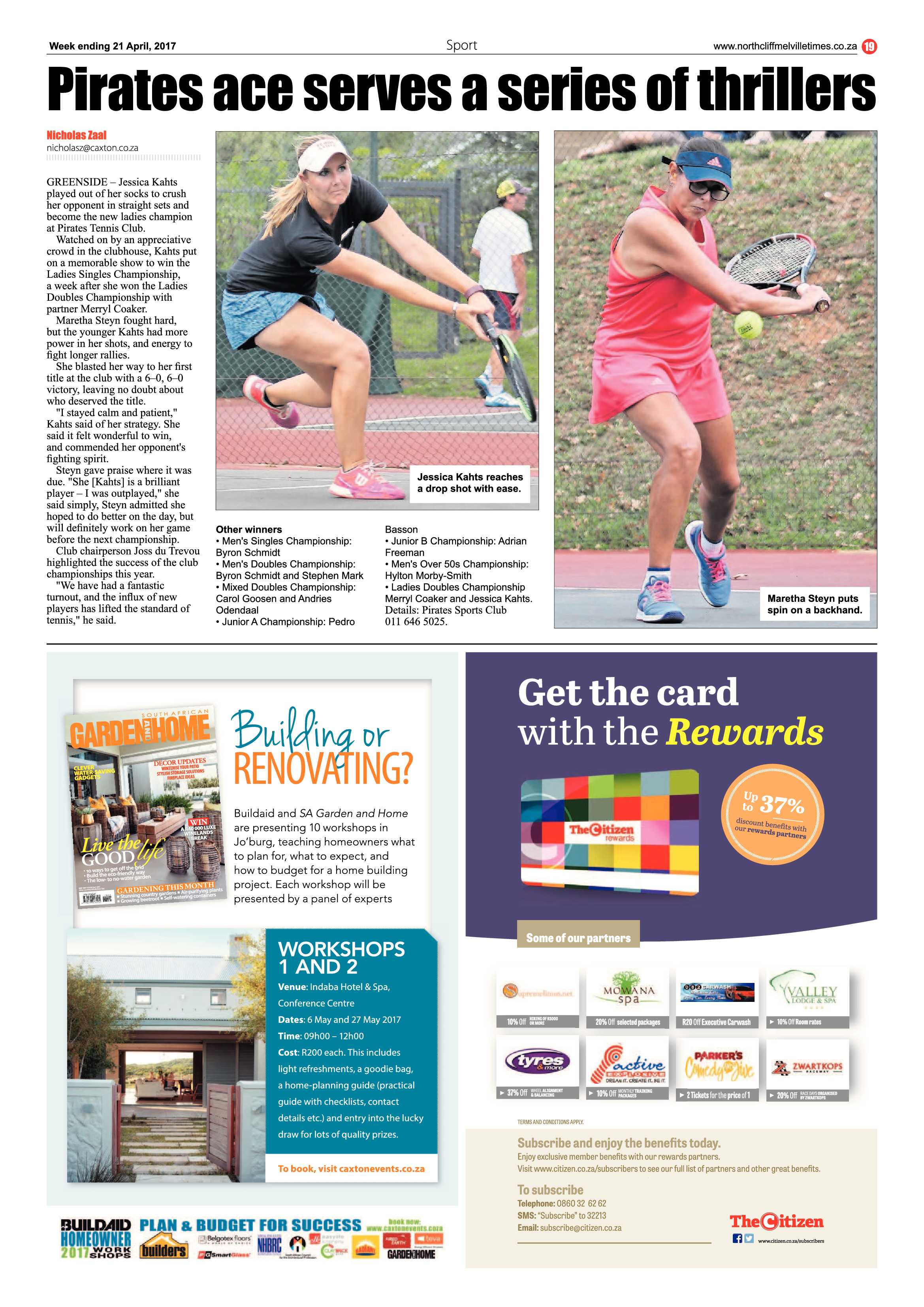Northcliff Melville Times 21 April 2017 page 19
