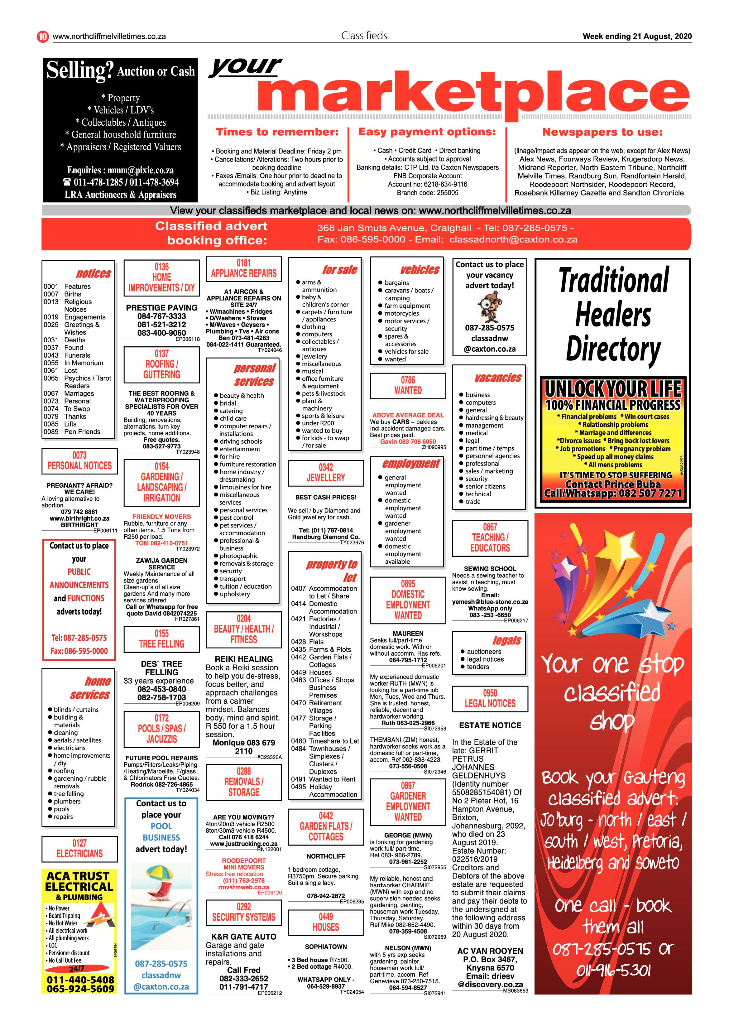 Northcliff Melville Times 21 August 2020 page 10