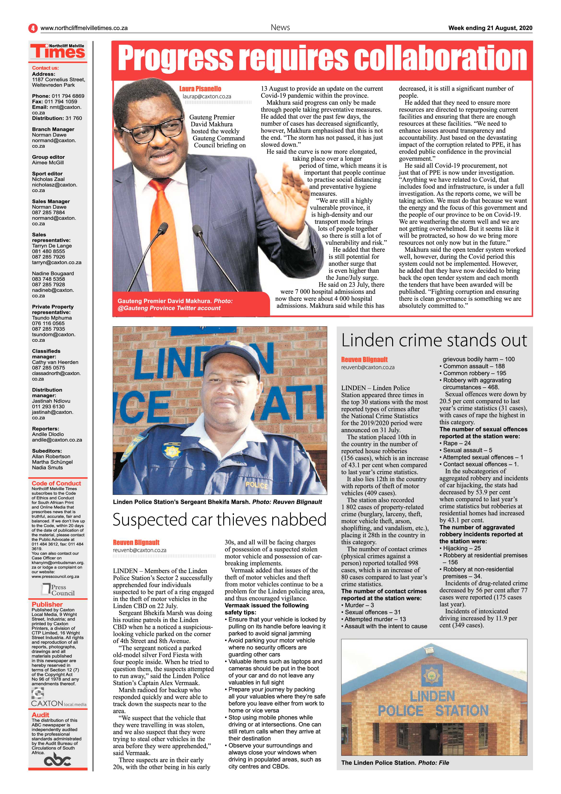 Northcliff Melville Times 21 August 2020 page 4