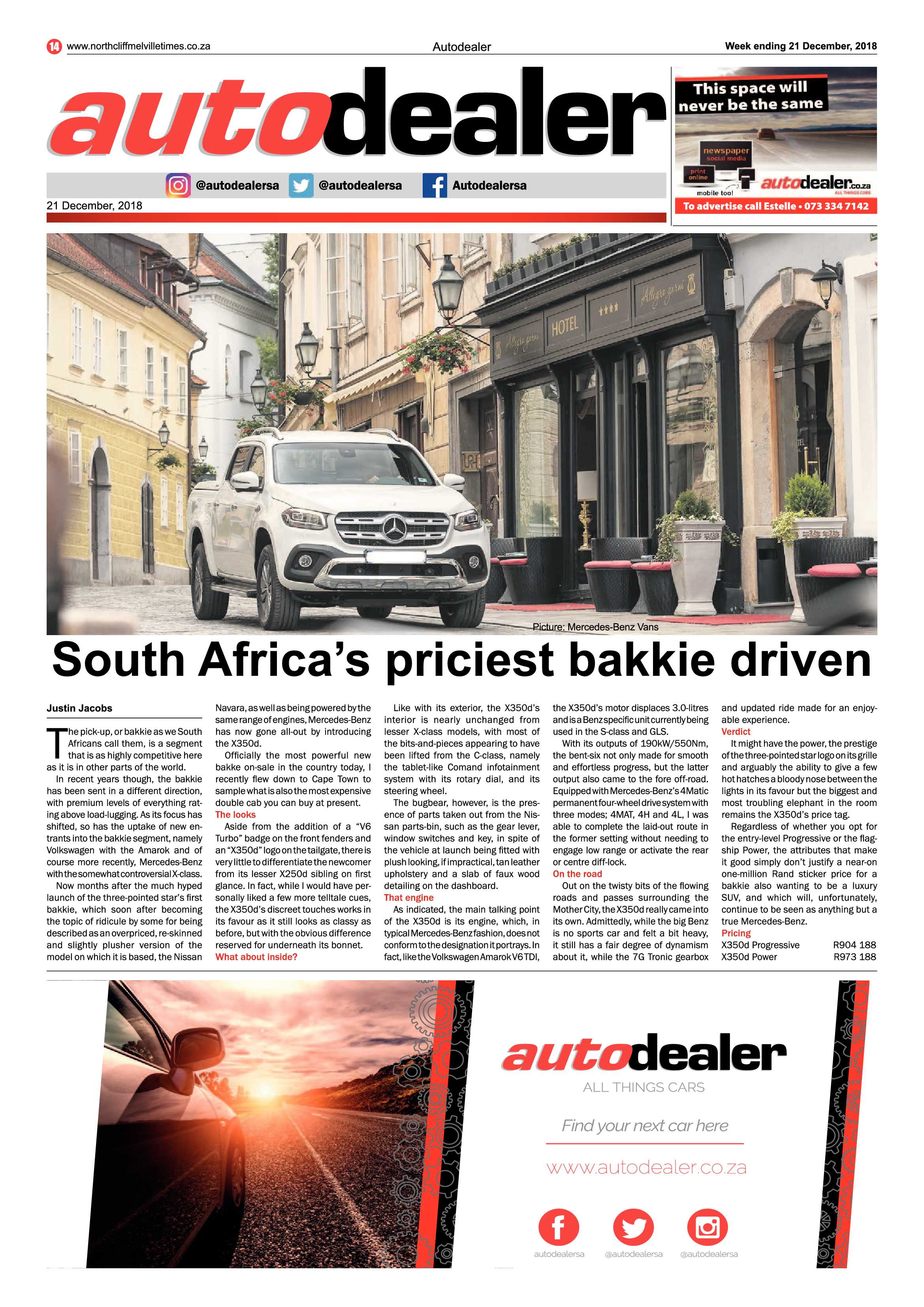 Northcliff Melville Times 21 December 2018 page 14