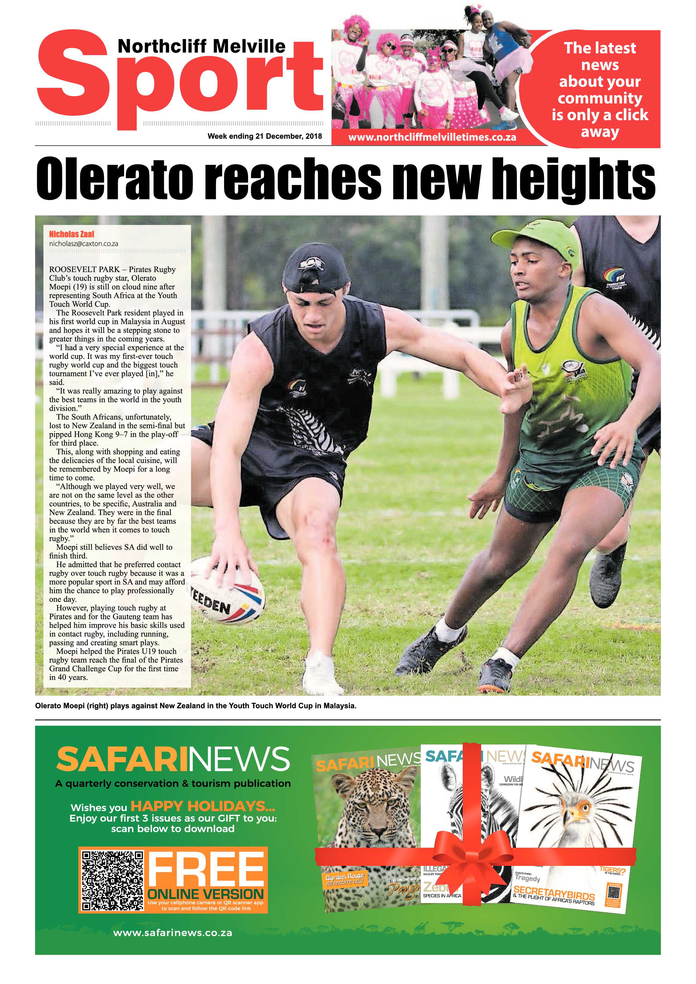 Northcliff Melville Times 21 December 2018 page 16