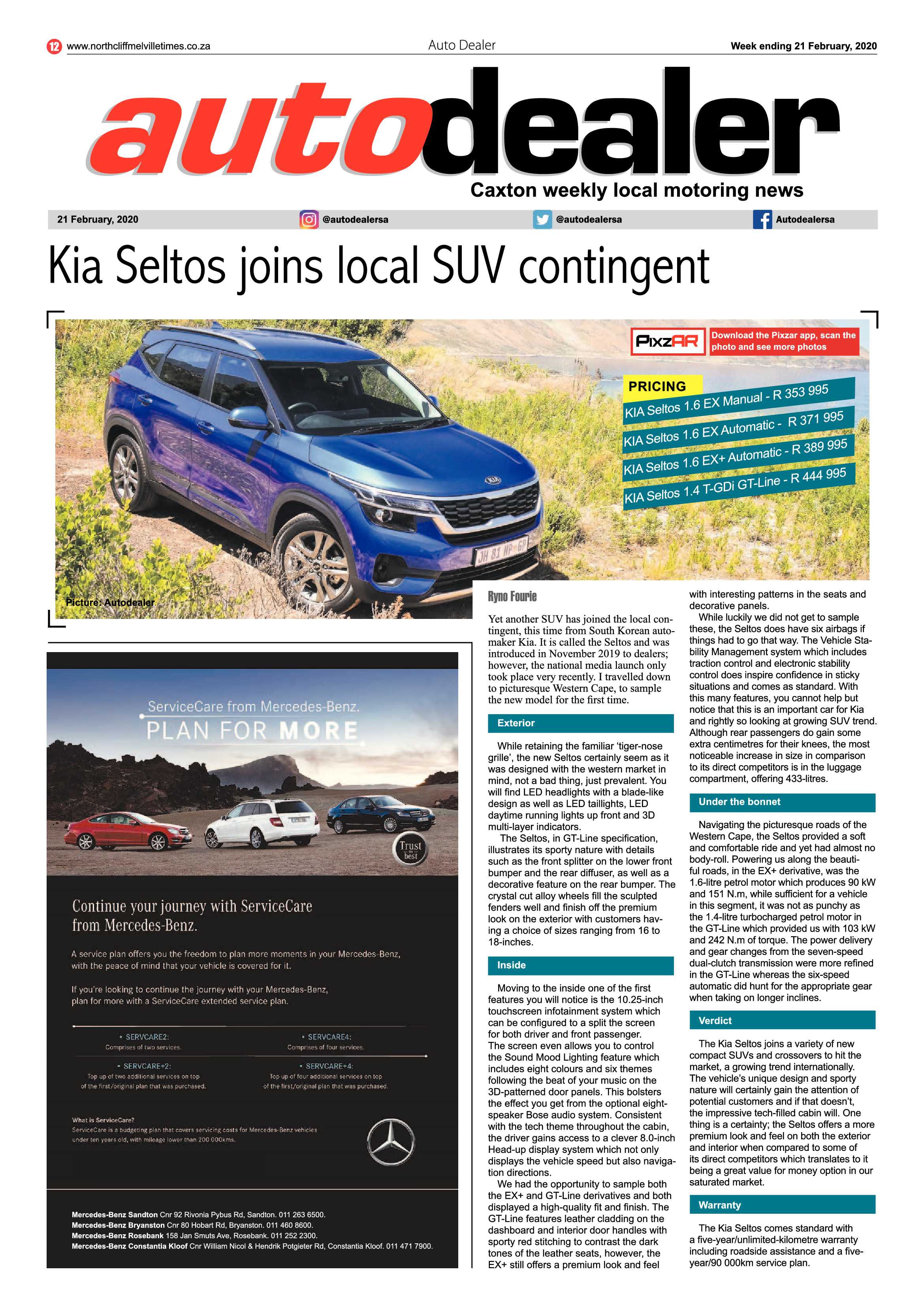 Northcliff Melville Times 21 February 2020 page 12