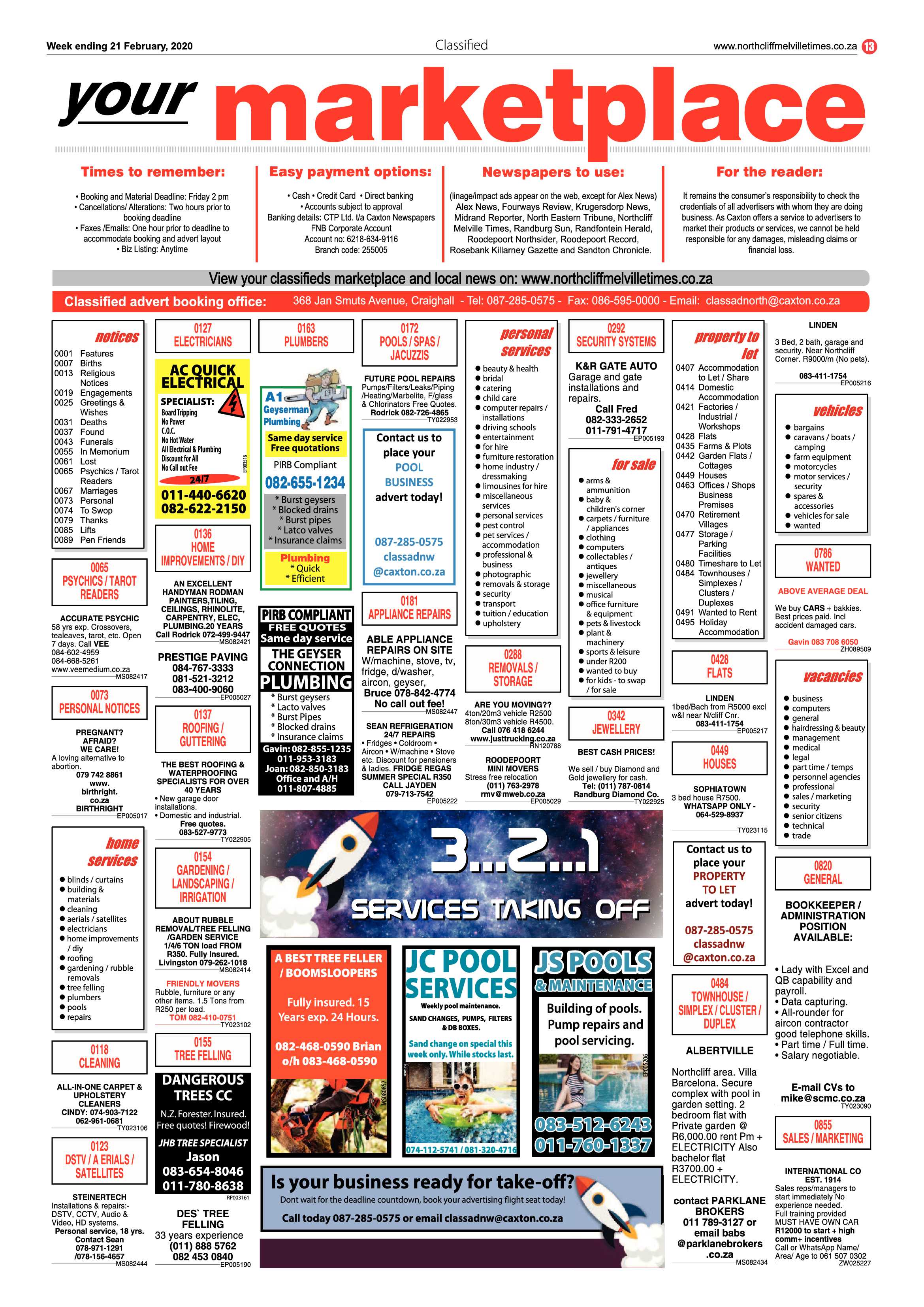 Northcliff Melville Times 21 February 2020 page 13