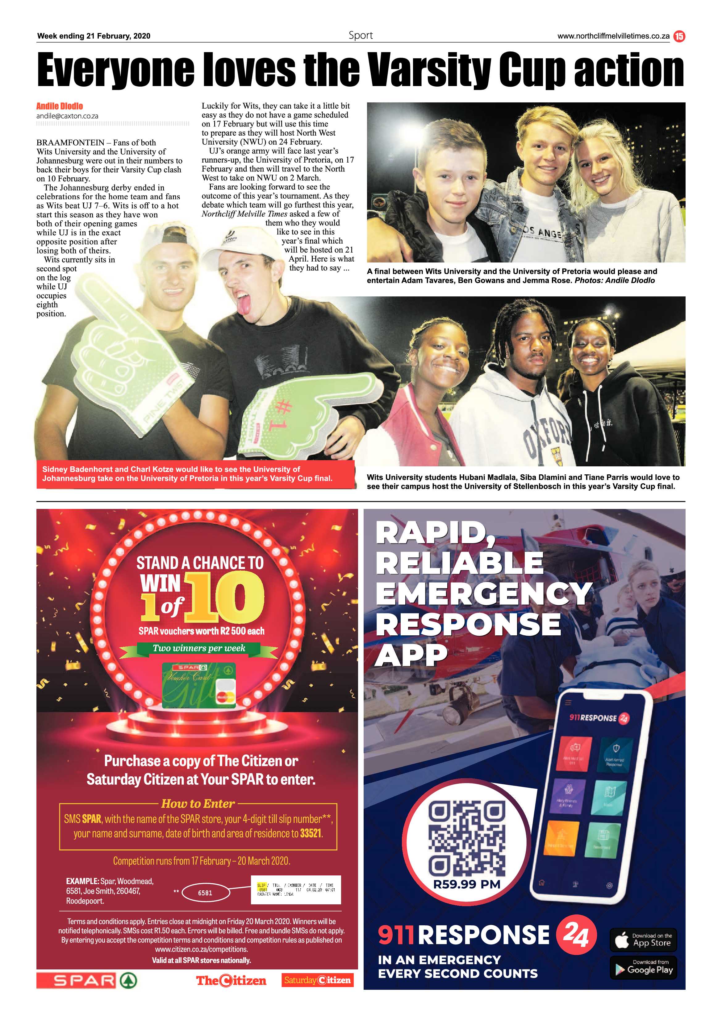 Northcliff Melville Times 21 February 2020 page 15
