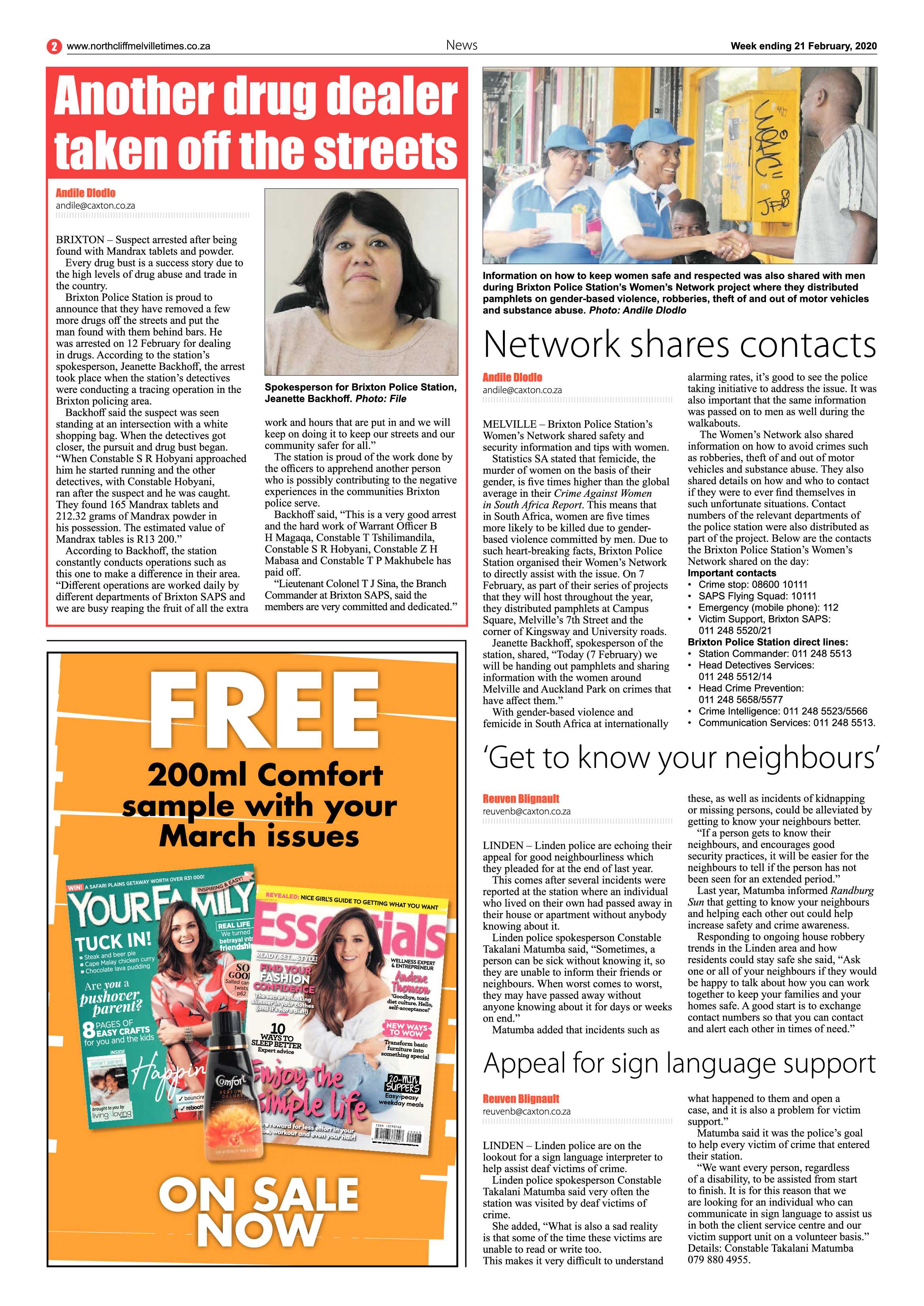 Northcliff Melville Times 21 February 2020 page 2