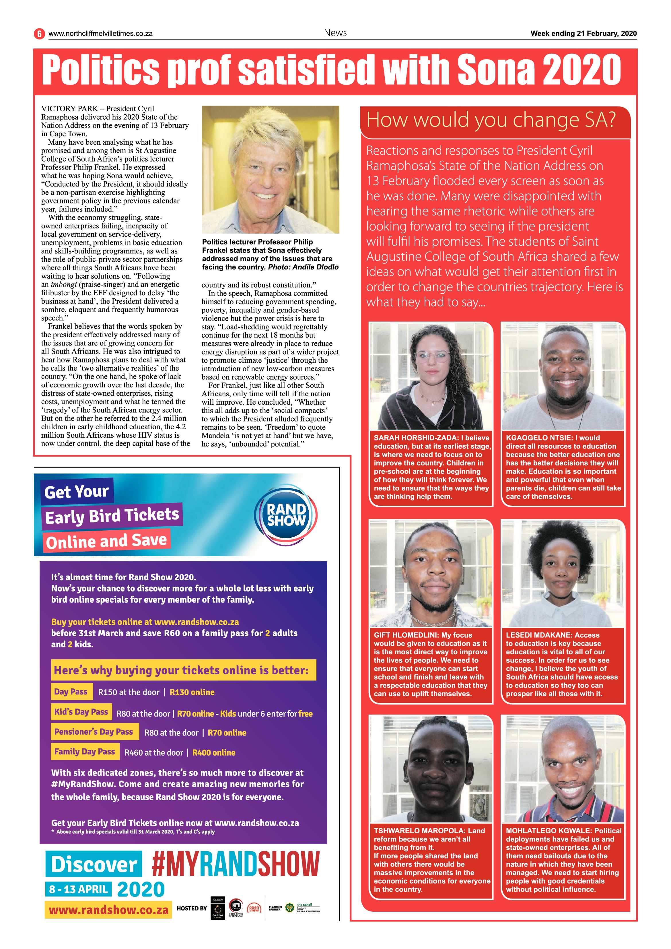 Northcliff Melville Times 21 February 2020 page 6
