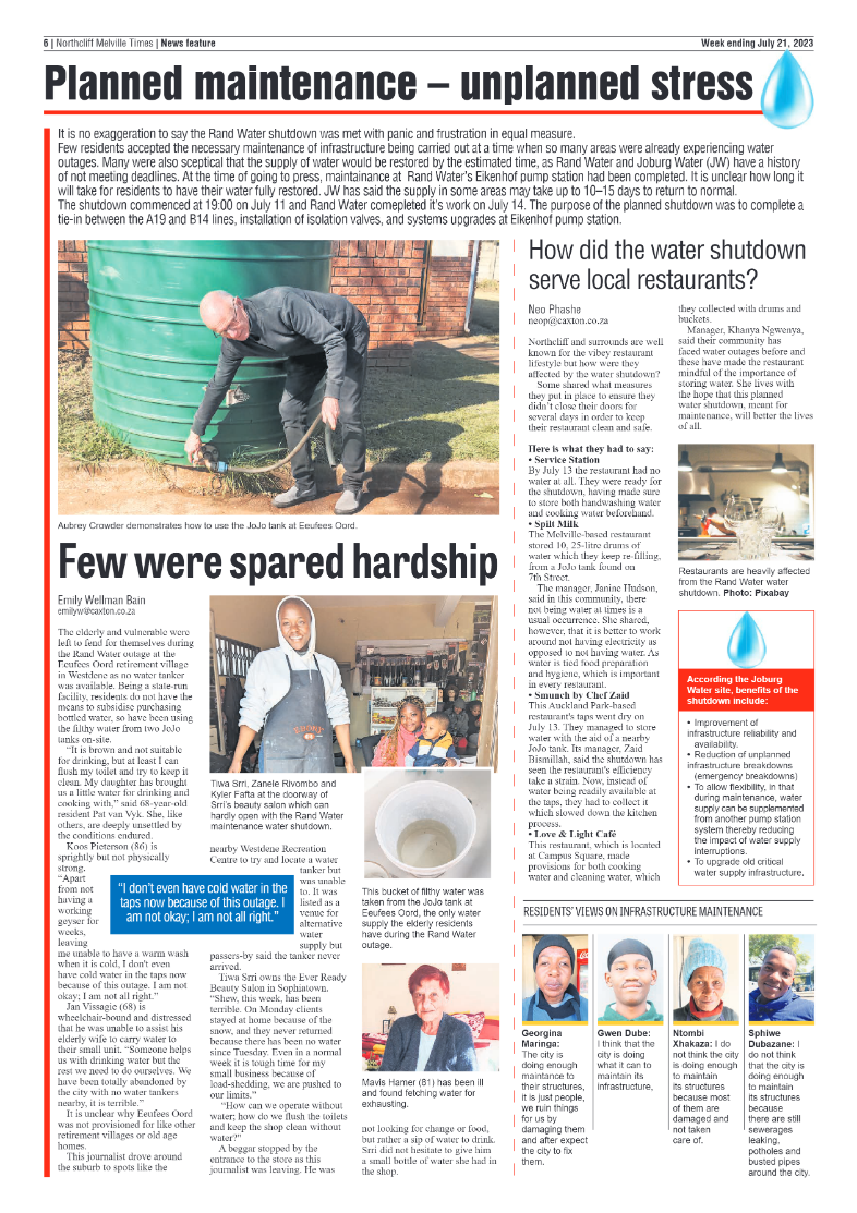 Northcliff Melville Times 21 July 2023 page 6