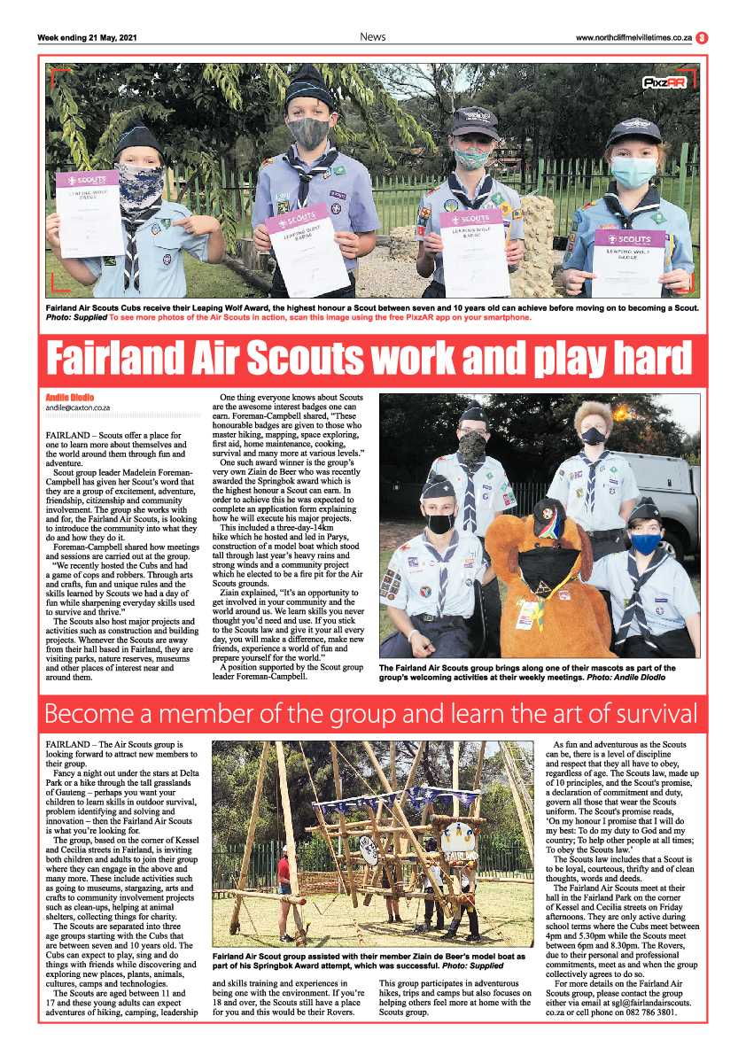Northcliff Melville Times 21 May 2021 page 3