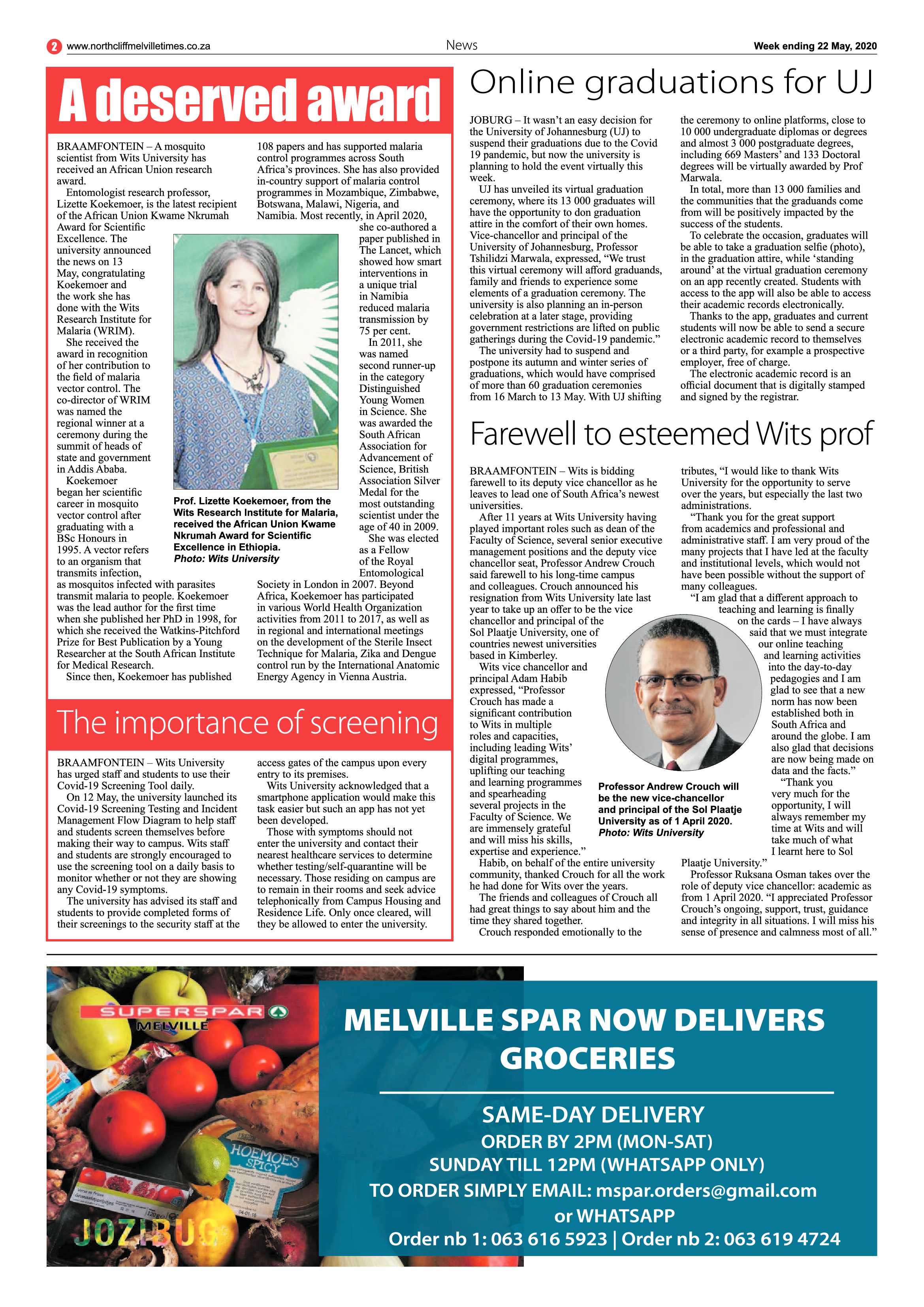 Northcliff Melville Times 22 May 2020 page 2