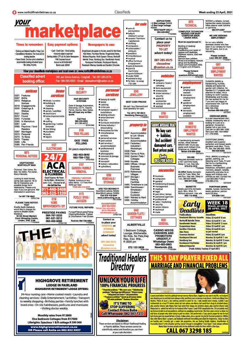 Northcliff Melville Times 23 April 2021 page 6