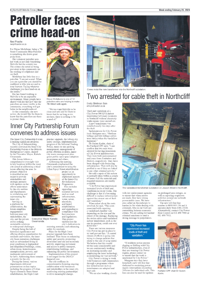 Northcliff Melville Times 23 February 2024 page 4