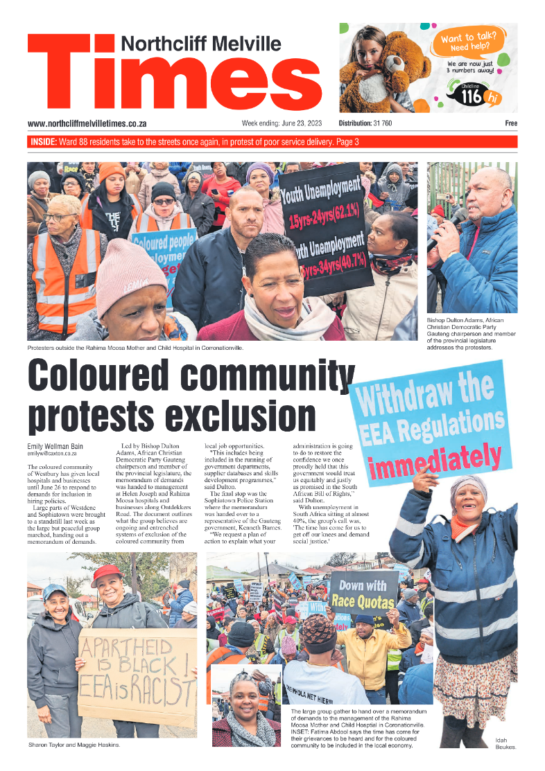 Northcliff Melville Times 23 June 2023 page 1