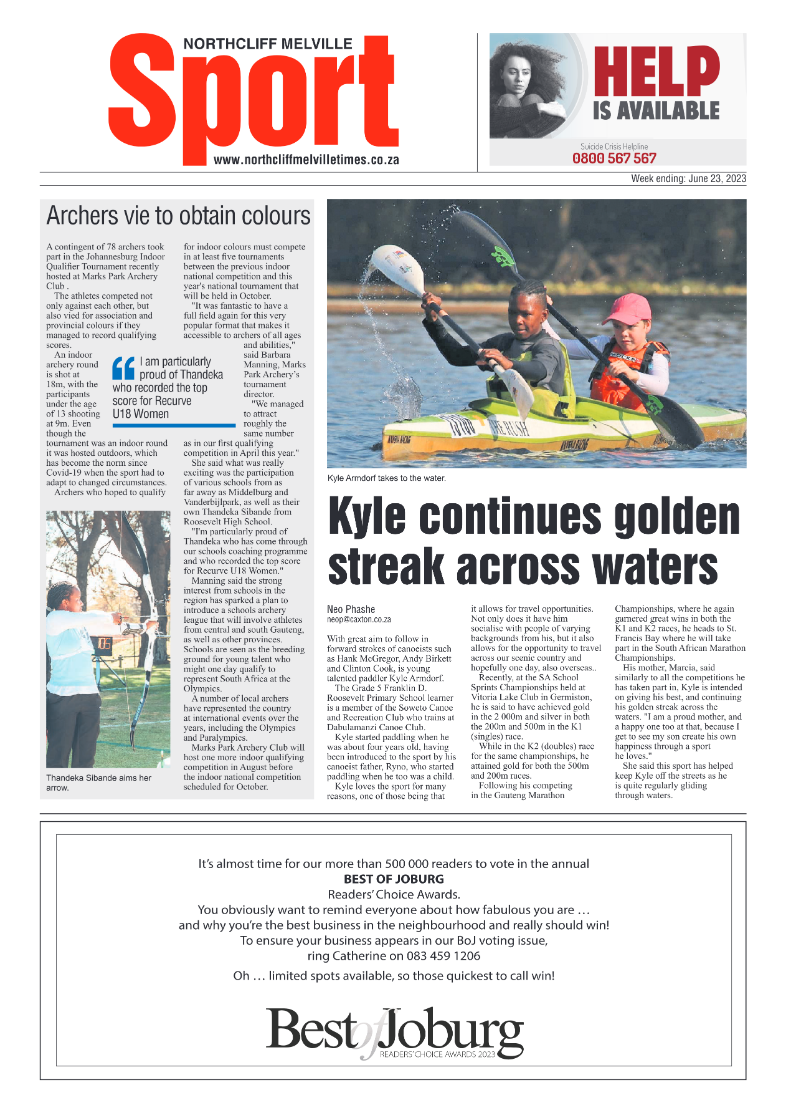Northcliff Melville Times 23 June 2023 page 12