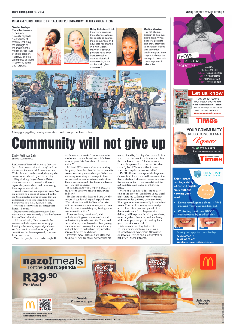 Northcliff Melville Times 23 June 2023 page 3