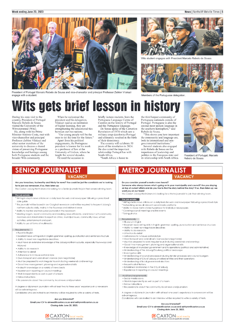 Northcliff Melville Times 23 June 2023 page 5