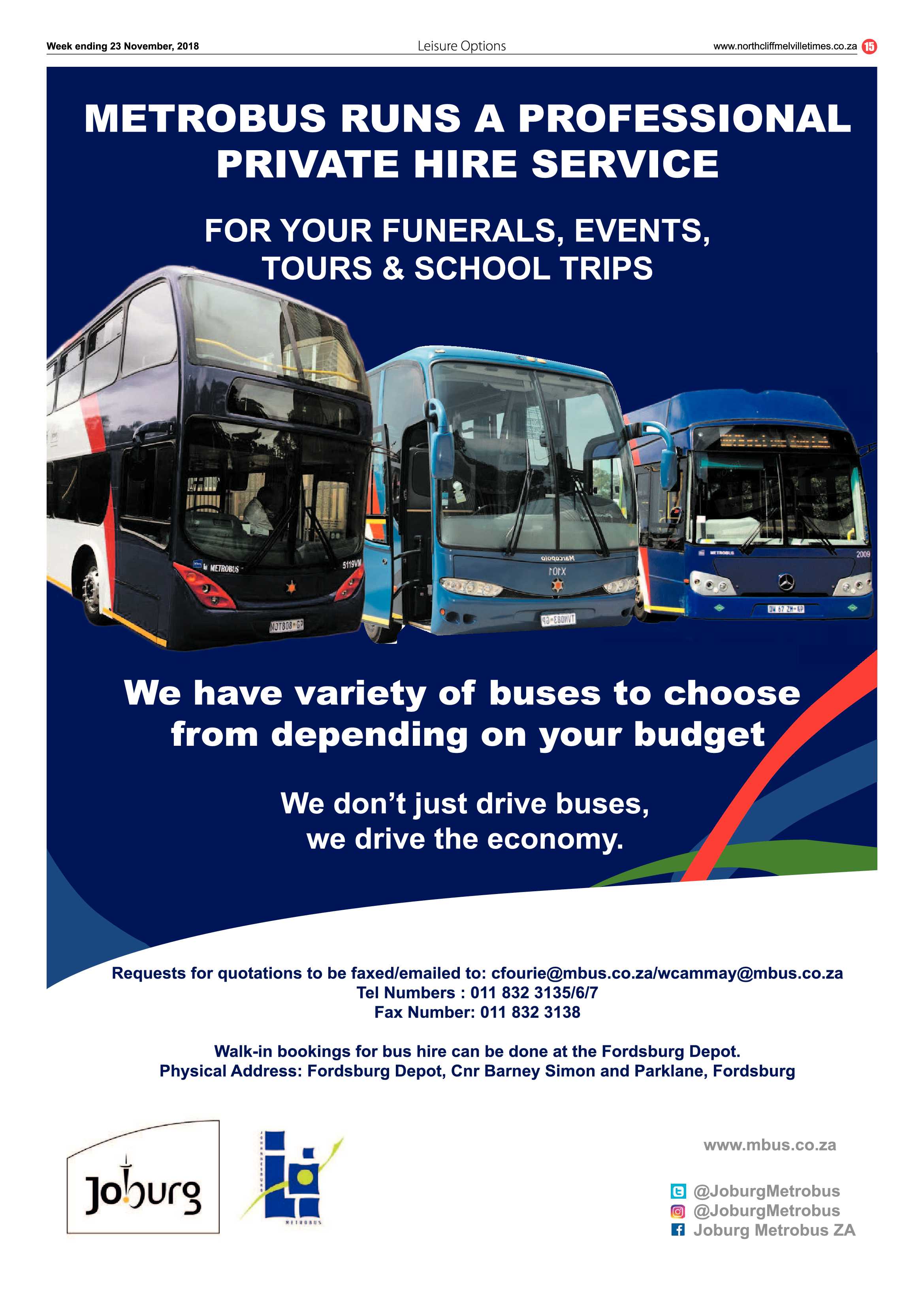 Northcliff Melville Times 23 November 2018 page 15