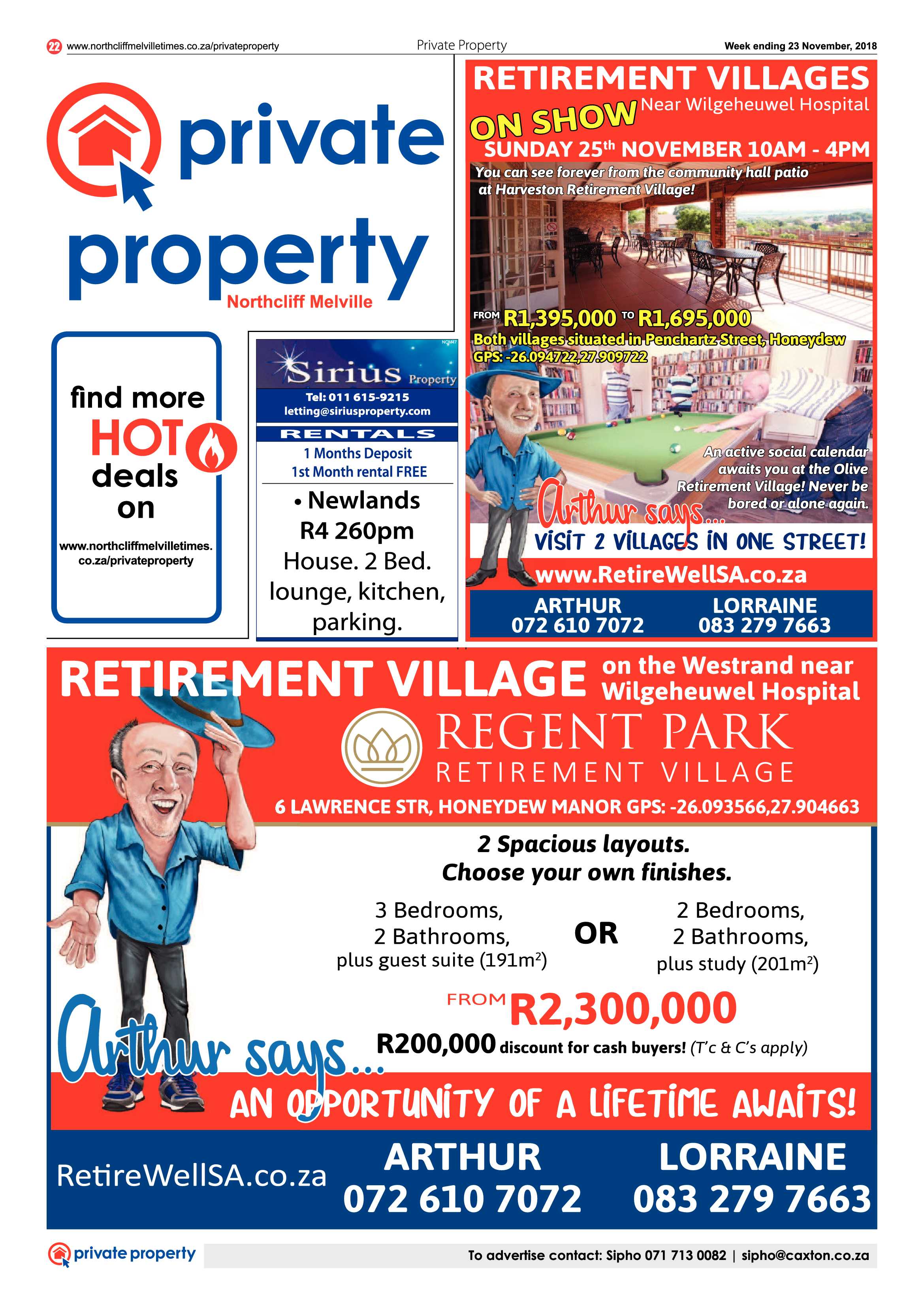 Northcliff Melville Times 23 November 2018 page 22
