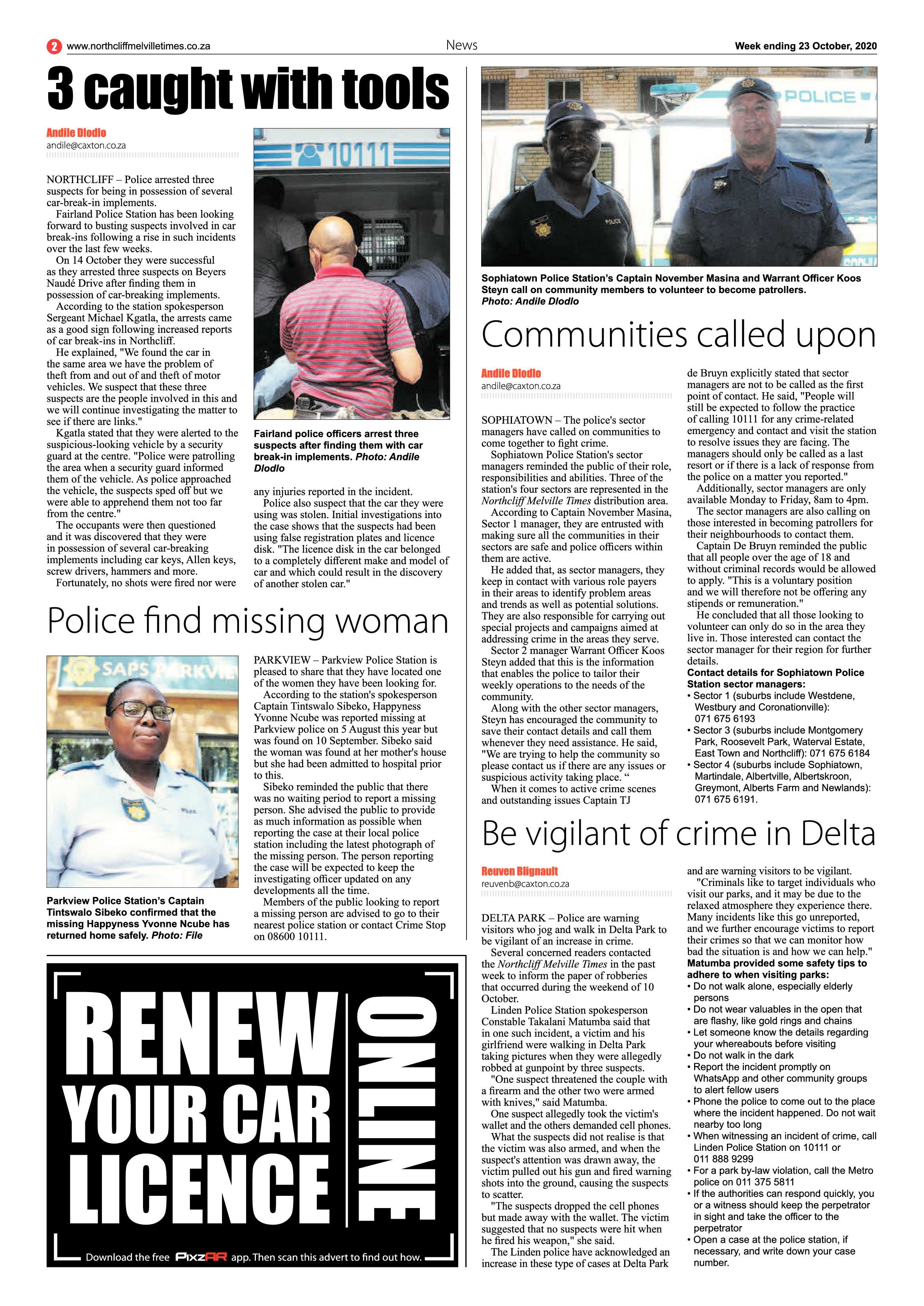 Northcliff Melville Times 23 October 2020 page 2
