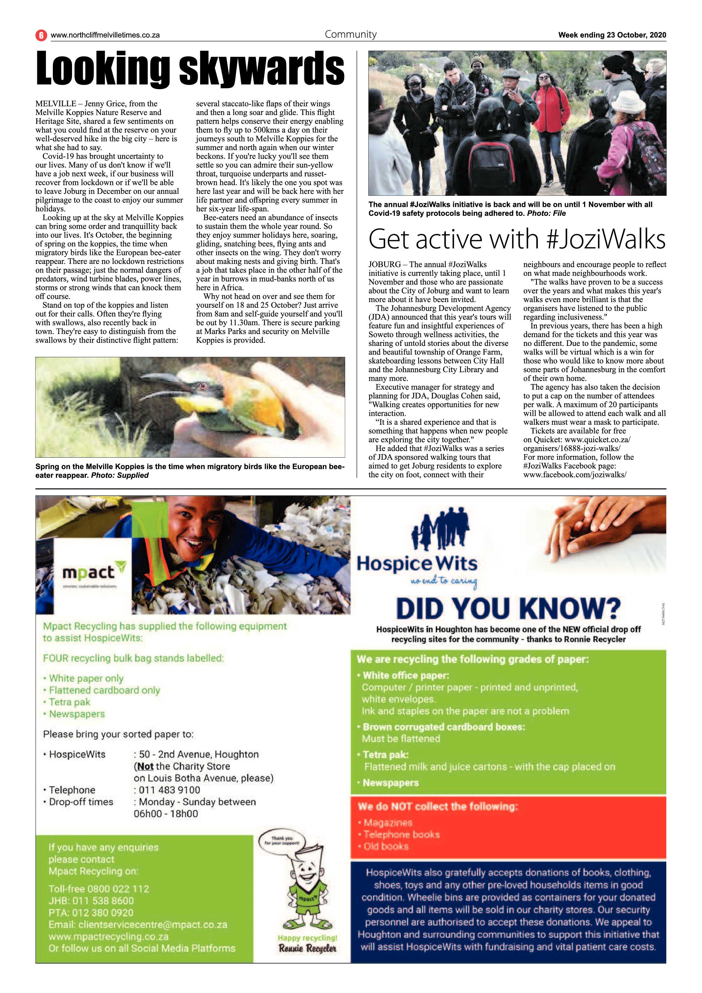 Northcliff Melville Times 23 October 2020 page 6