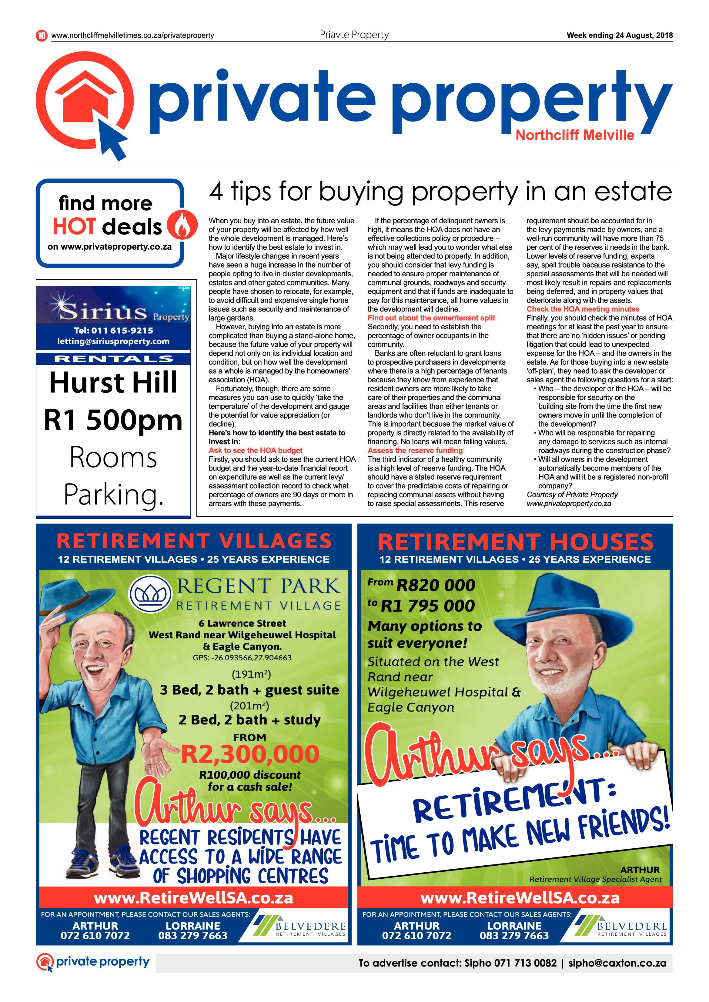 Northcliff Melville Times 24 August 2018 page 10