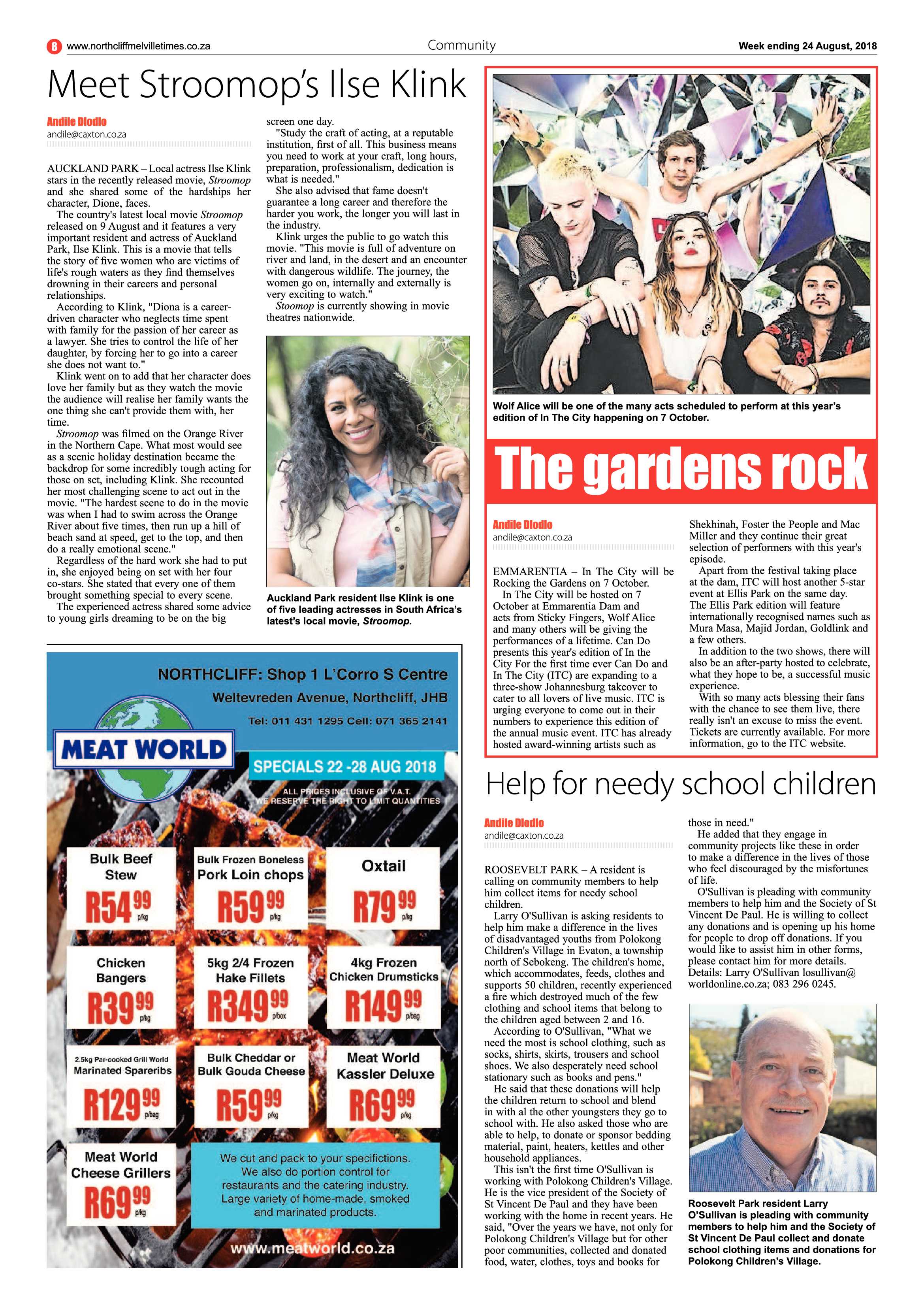 Northcliff Melville Times 24 August 2018 page 8
