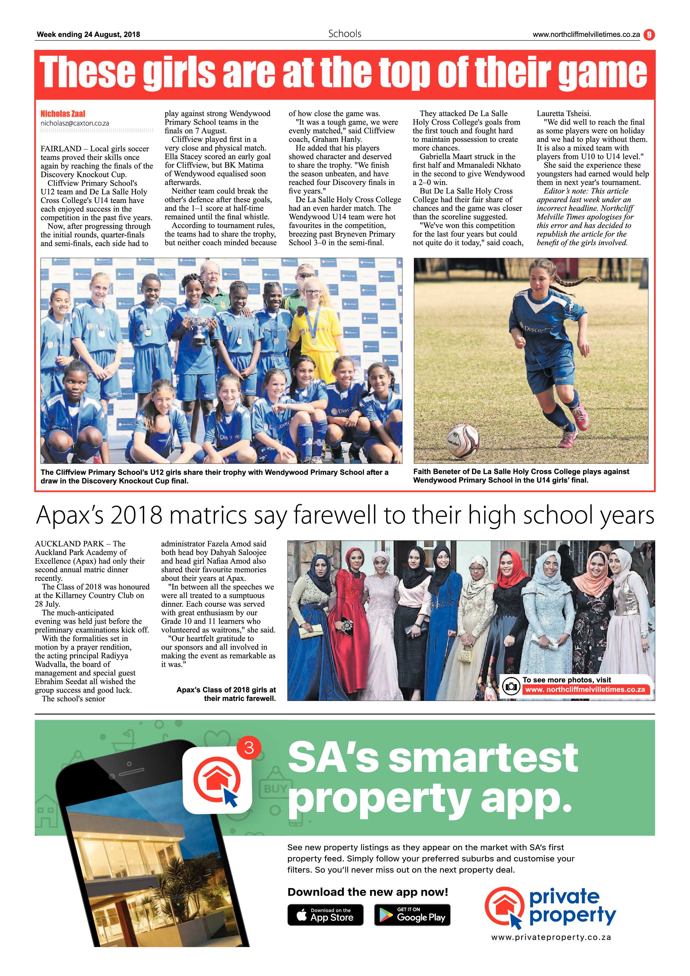 Northcliff Melville Times 24 August 2018 page 9