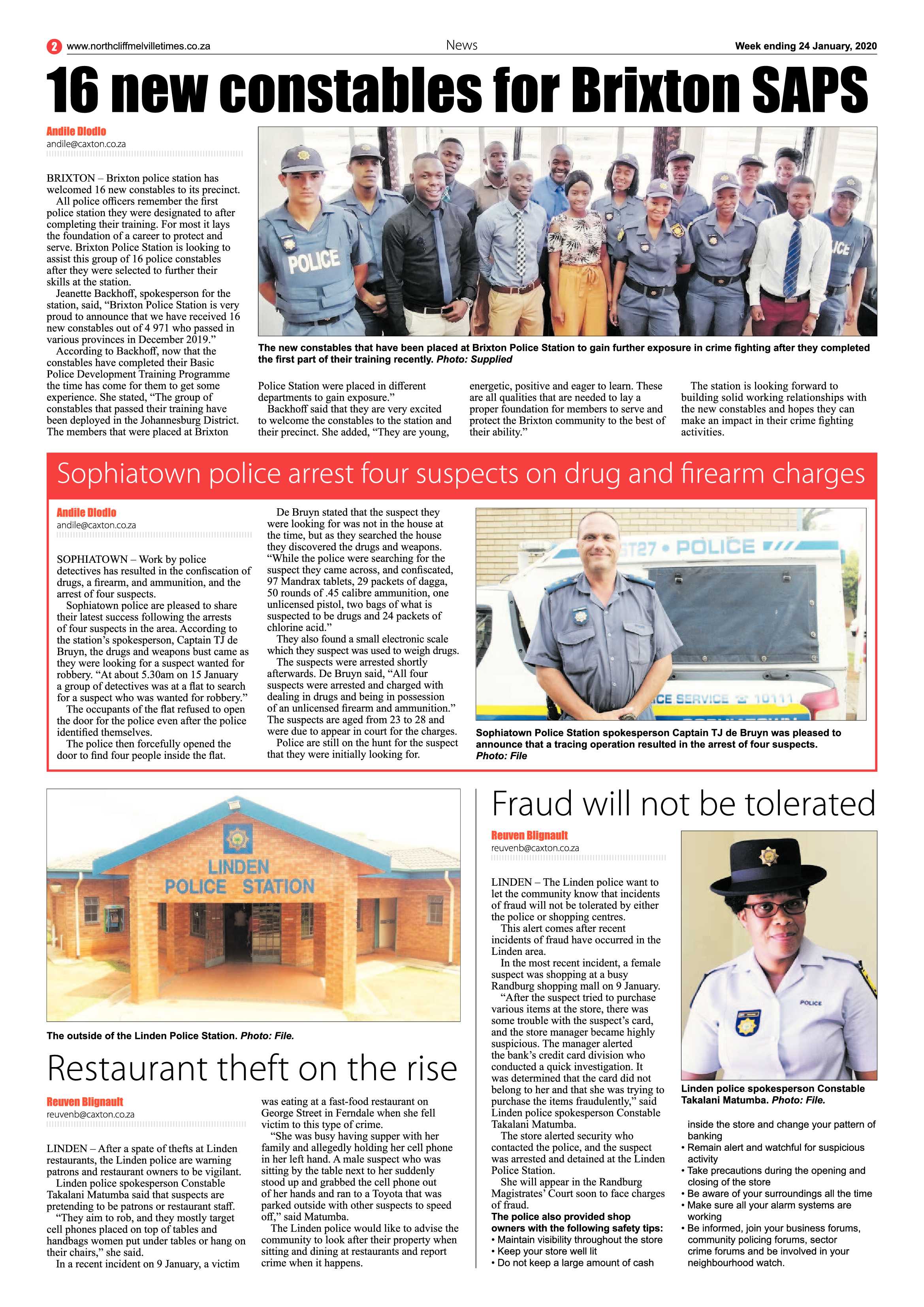 Northcliff Melville Times 24 January 2020 page 2