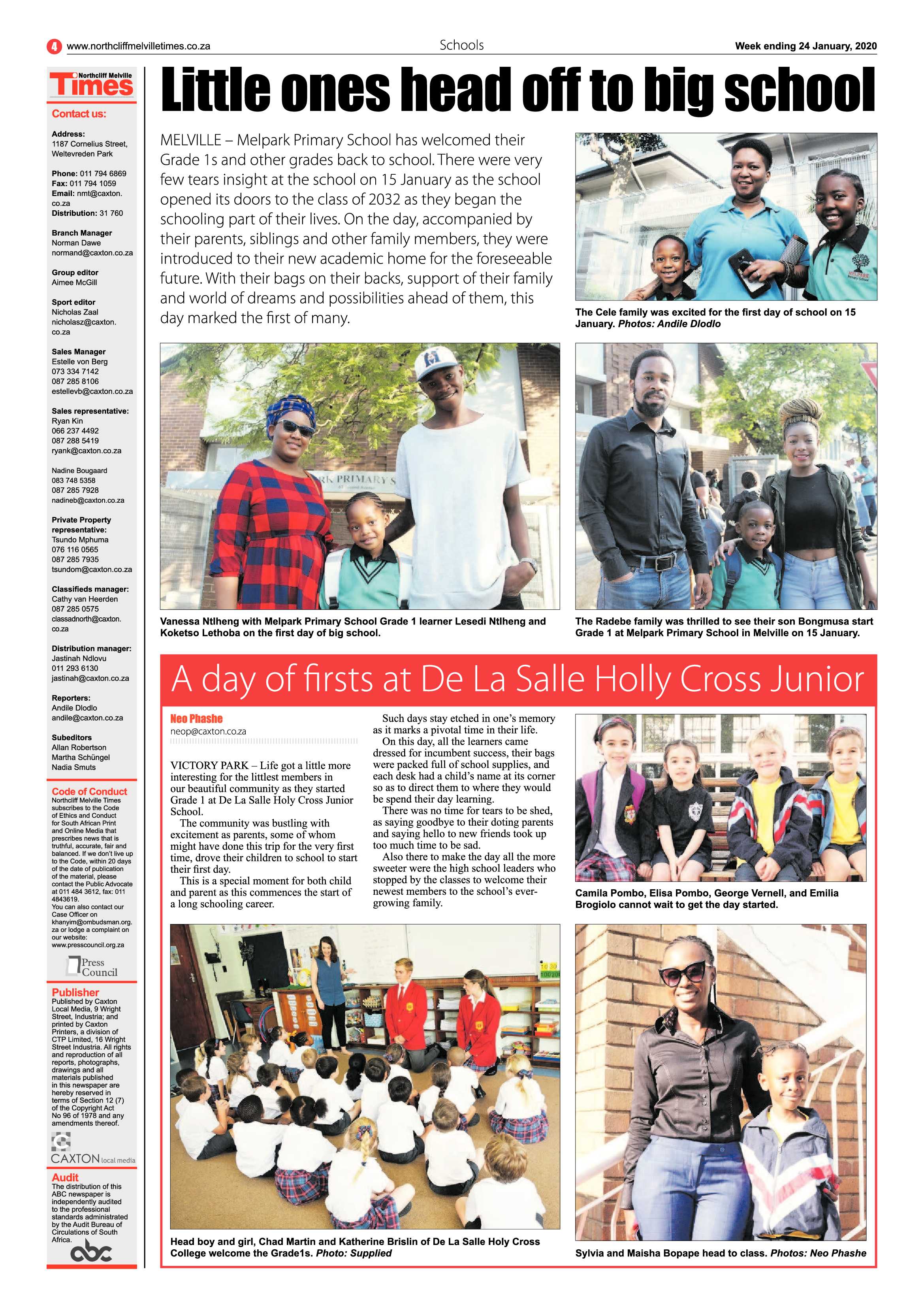 Northcliff Melville Times 24 January 2020 page 4