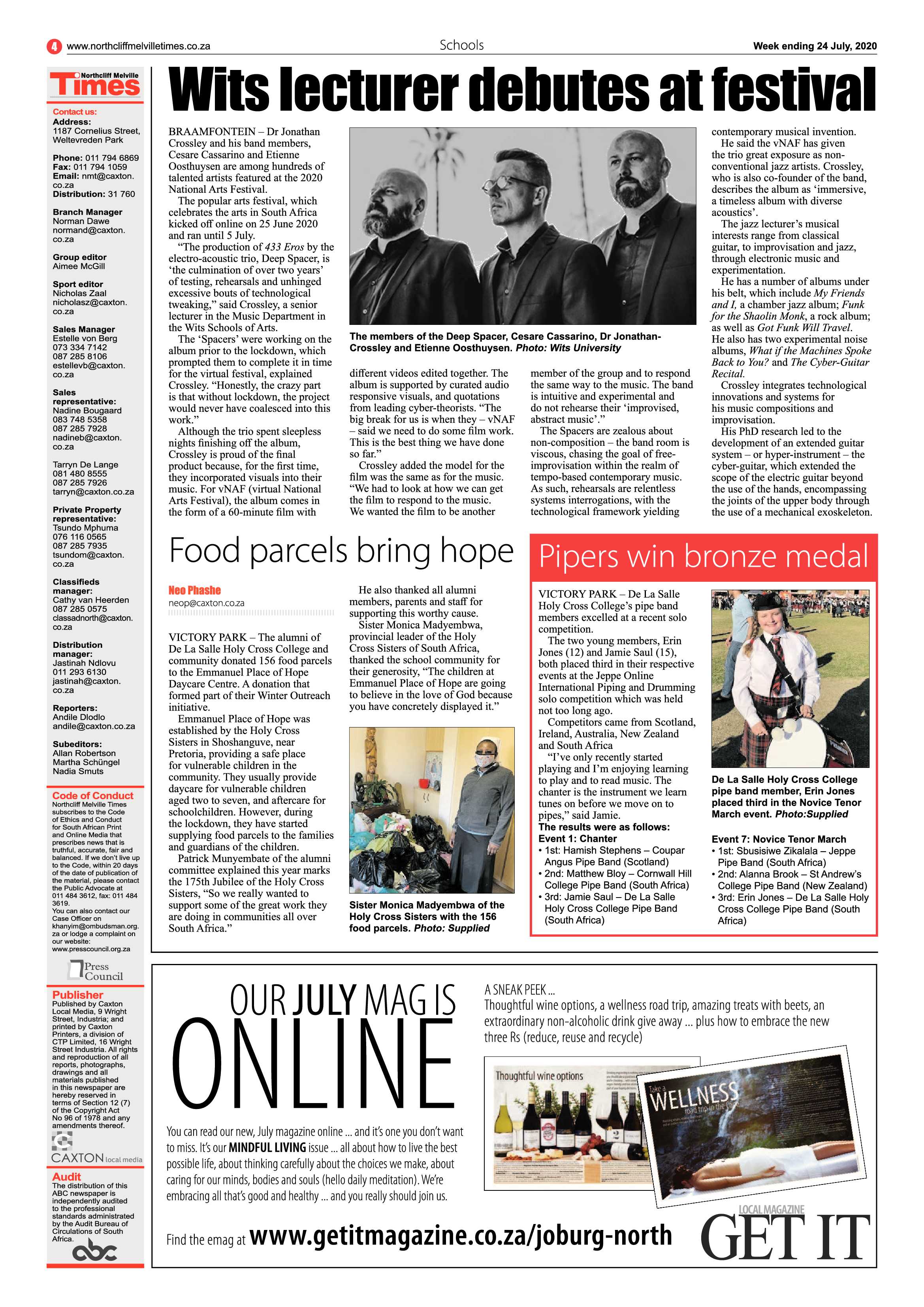 Northcliff Melville Times 24 July 2020 page 4