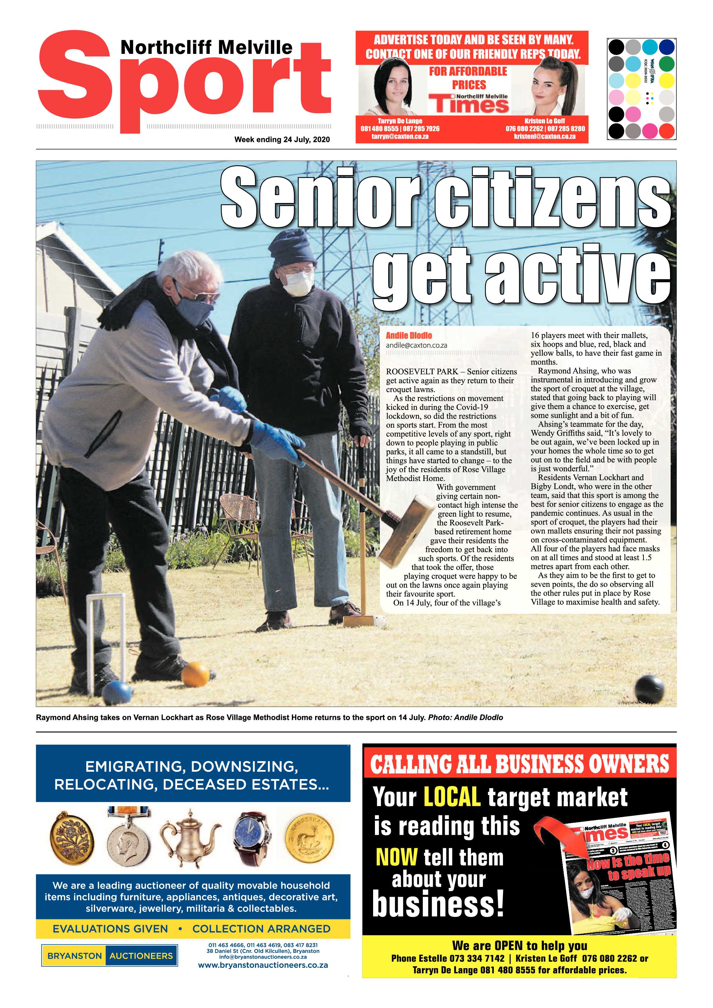 Northcliff Melville Times 24 July 2020 page 8