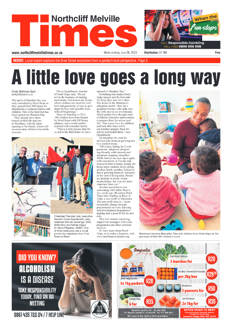 Northcliff Melville Times 24 July 2023 page 1