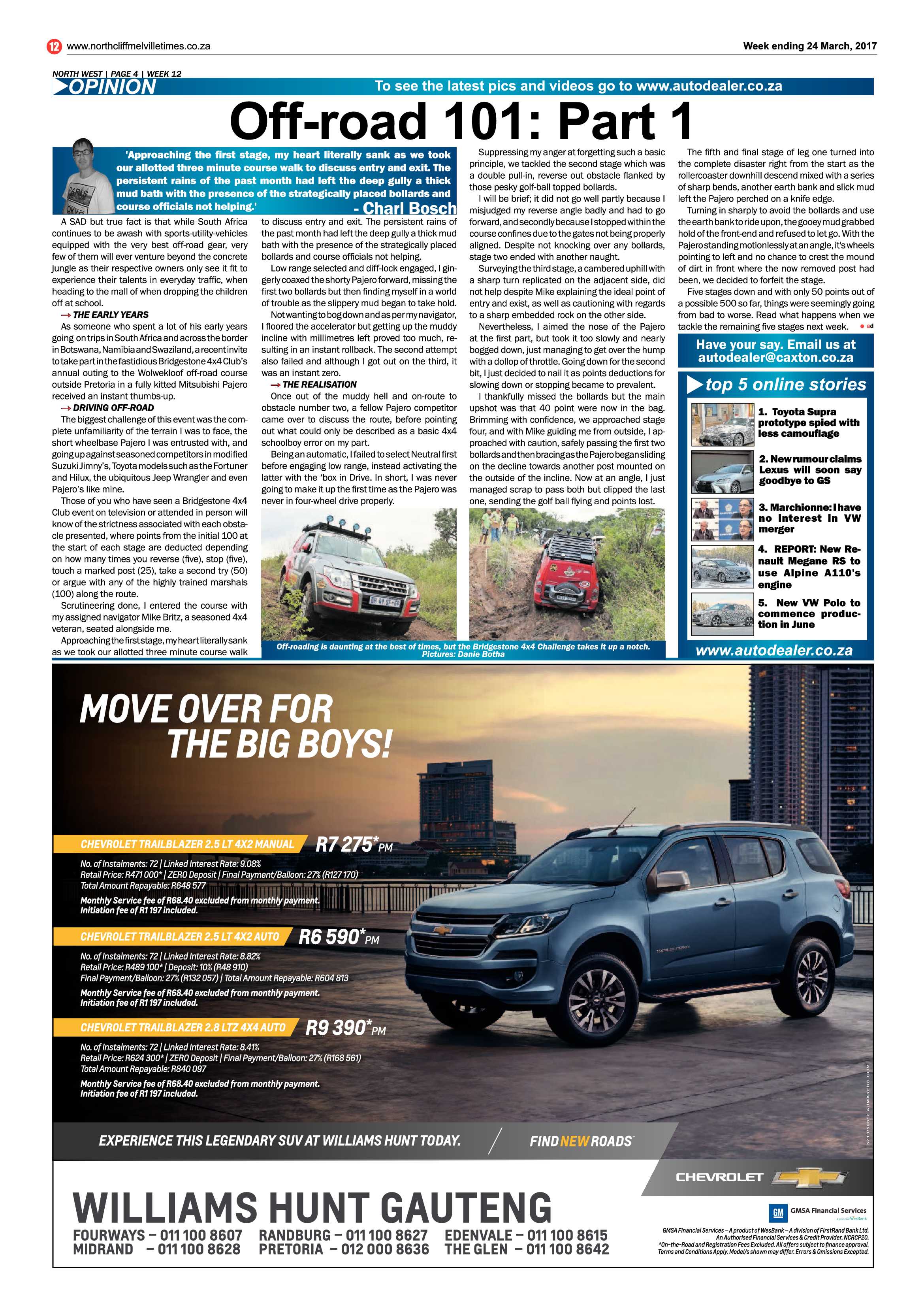Northcliff Melville Times 24 March 2017 page 12