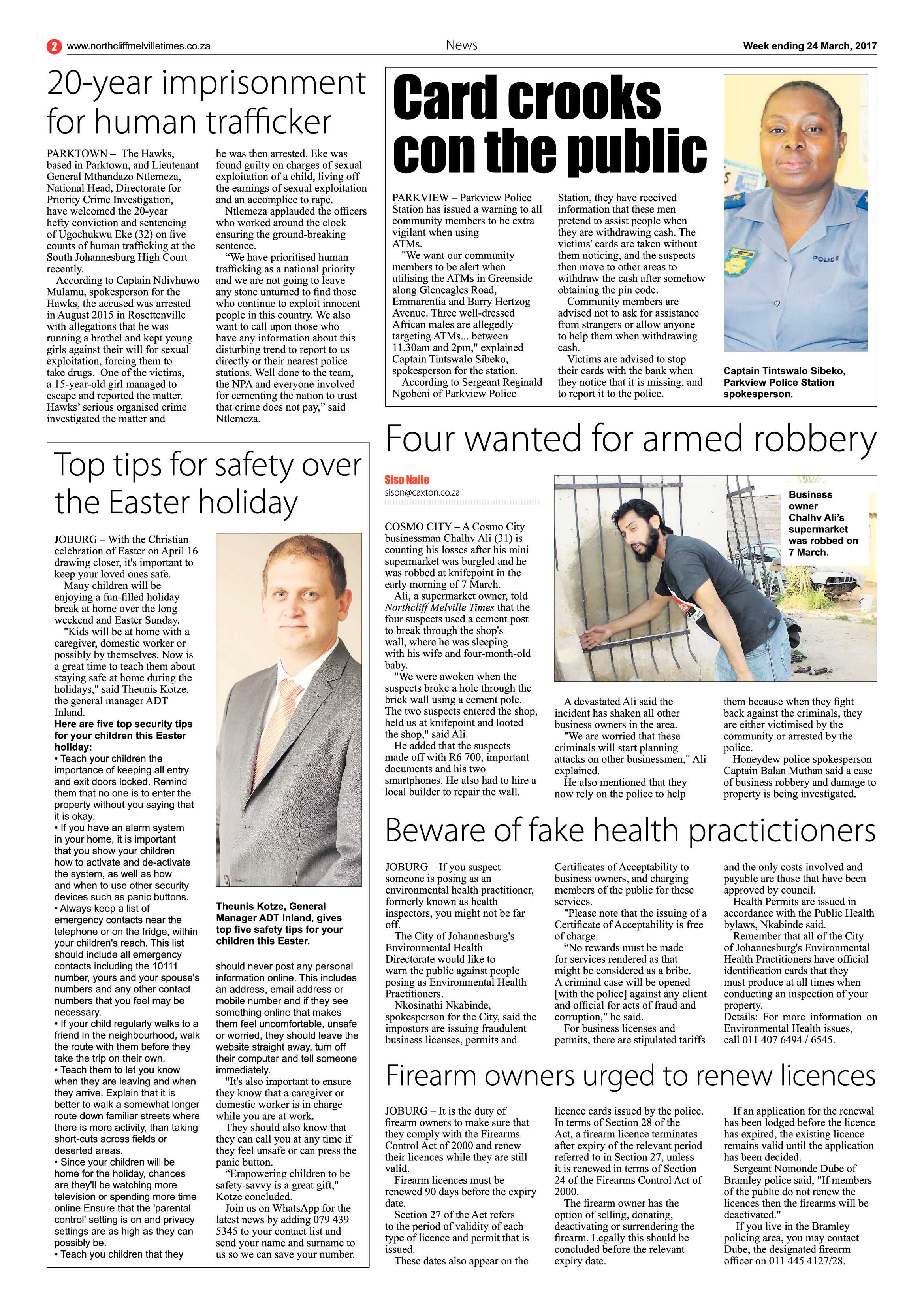 Northcliff Melville Times 24 March 2017 page 2