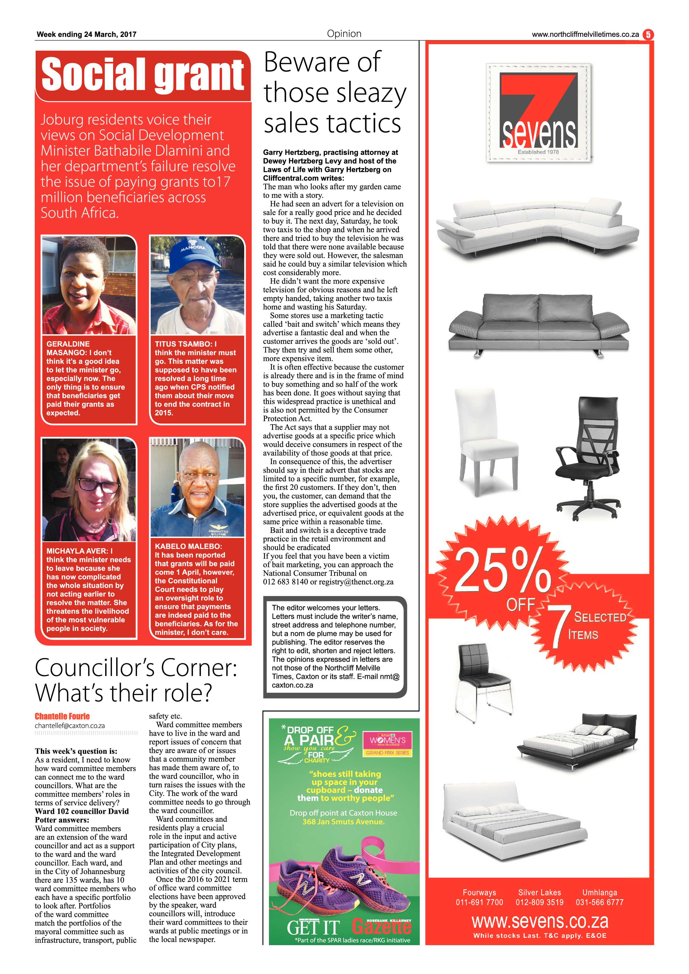 Northcliff Melville Times 24 March 2017 page 5