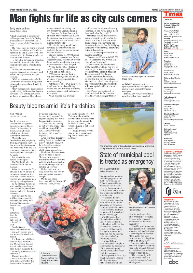 Northcliff Melville Times 24 March 2023 page 3