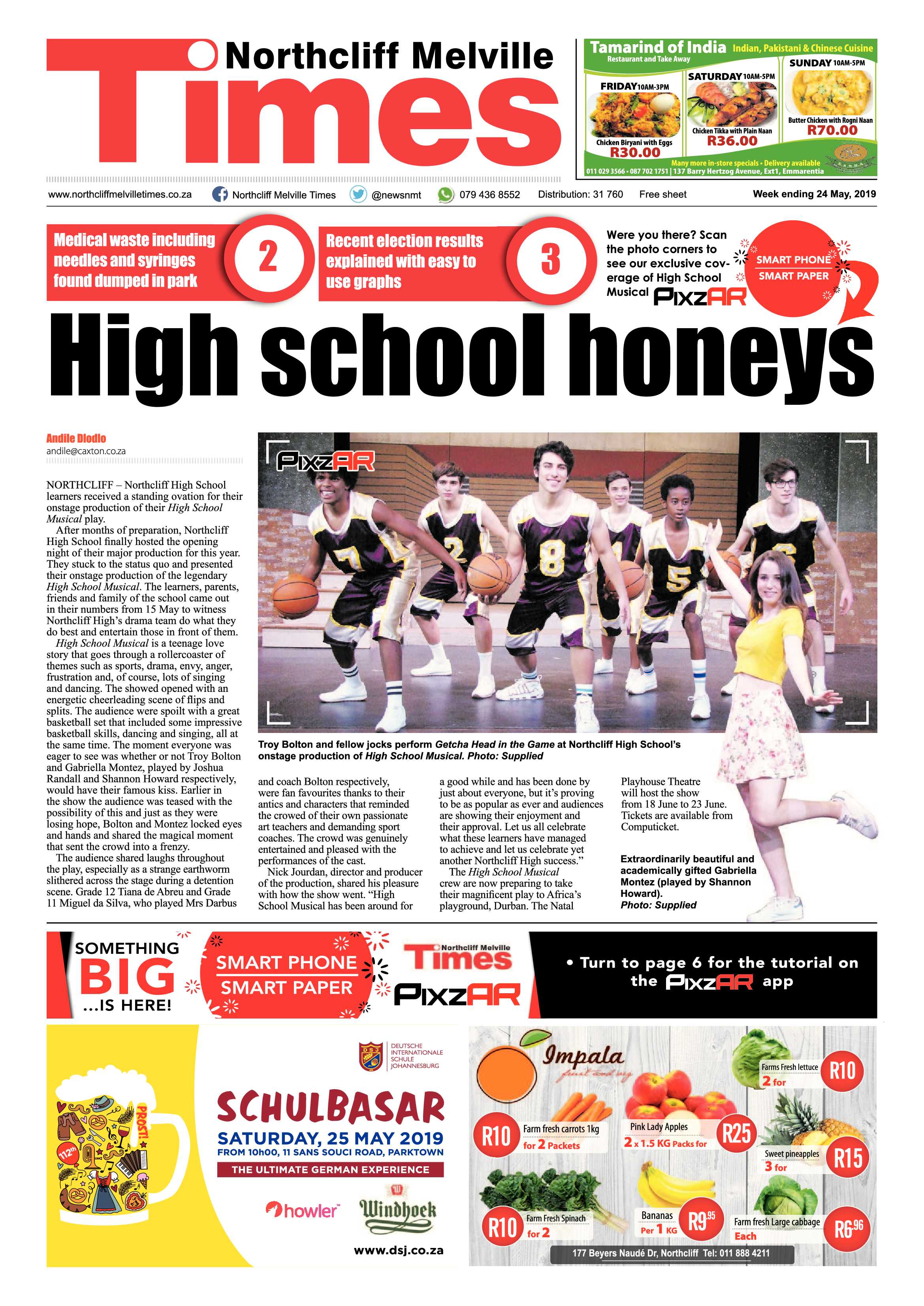 Northcliff Melville Times 24 May, 2019 page 1