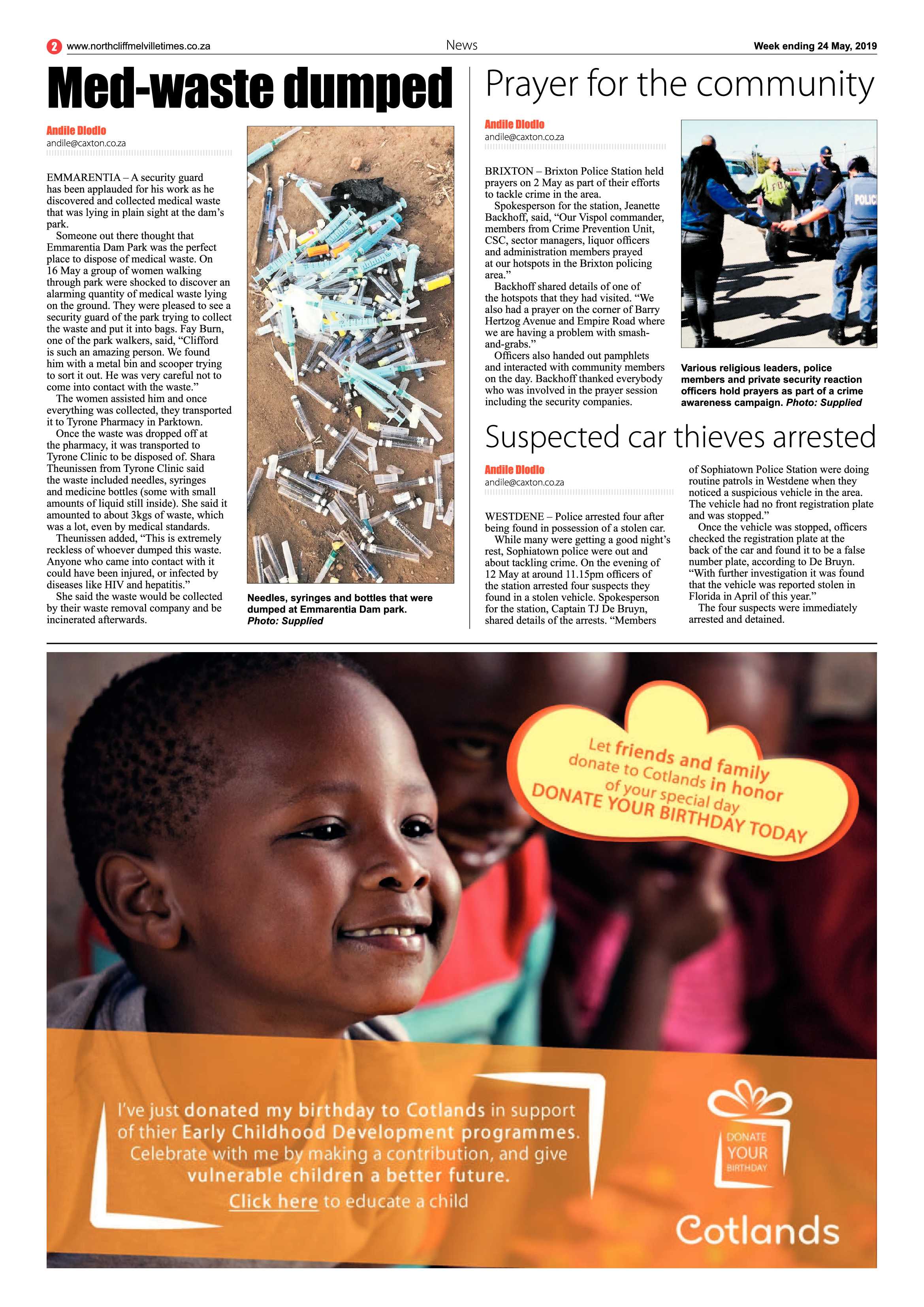 Northcliff Melville Times 24 May, 2019 page 2