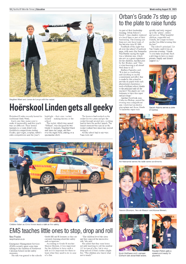 Northcliff Melville Times 25 August 2023 page 10