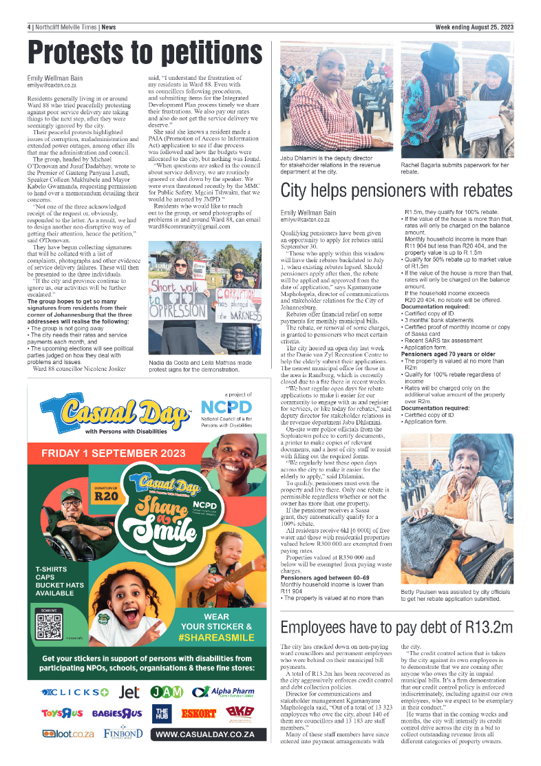 Northcliff Melville Times 25 August 2023 page 4