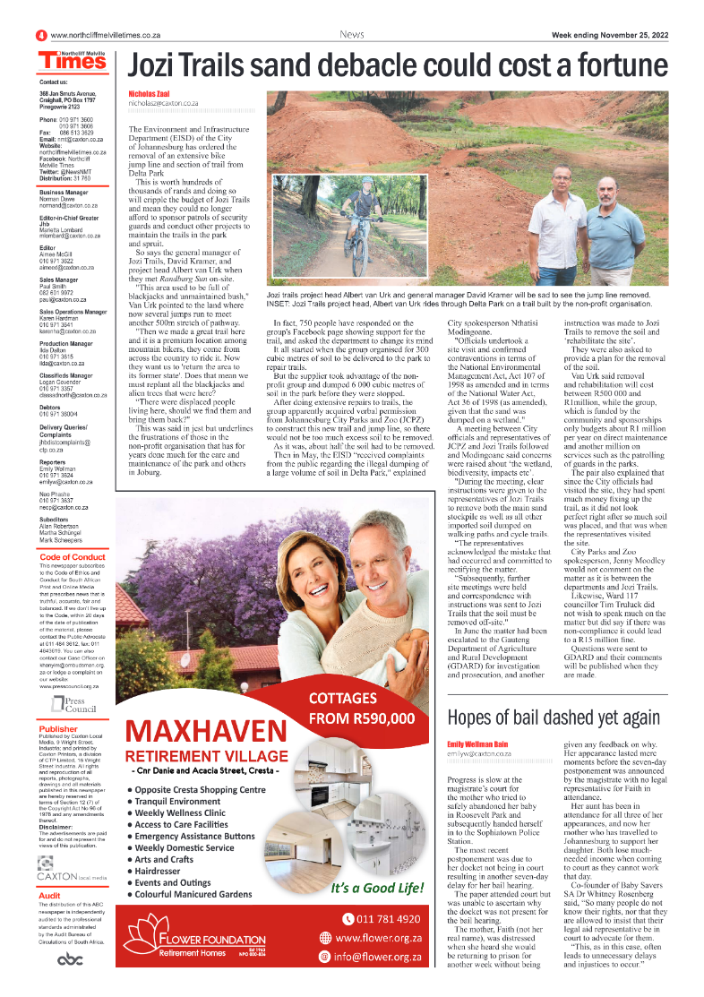 Northcliff Melville Times 25 Nov 2022 page 4