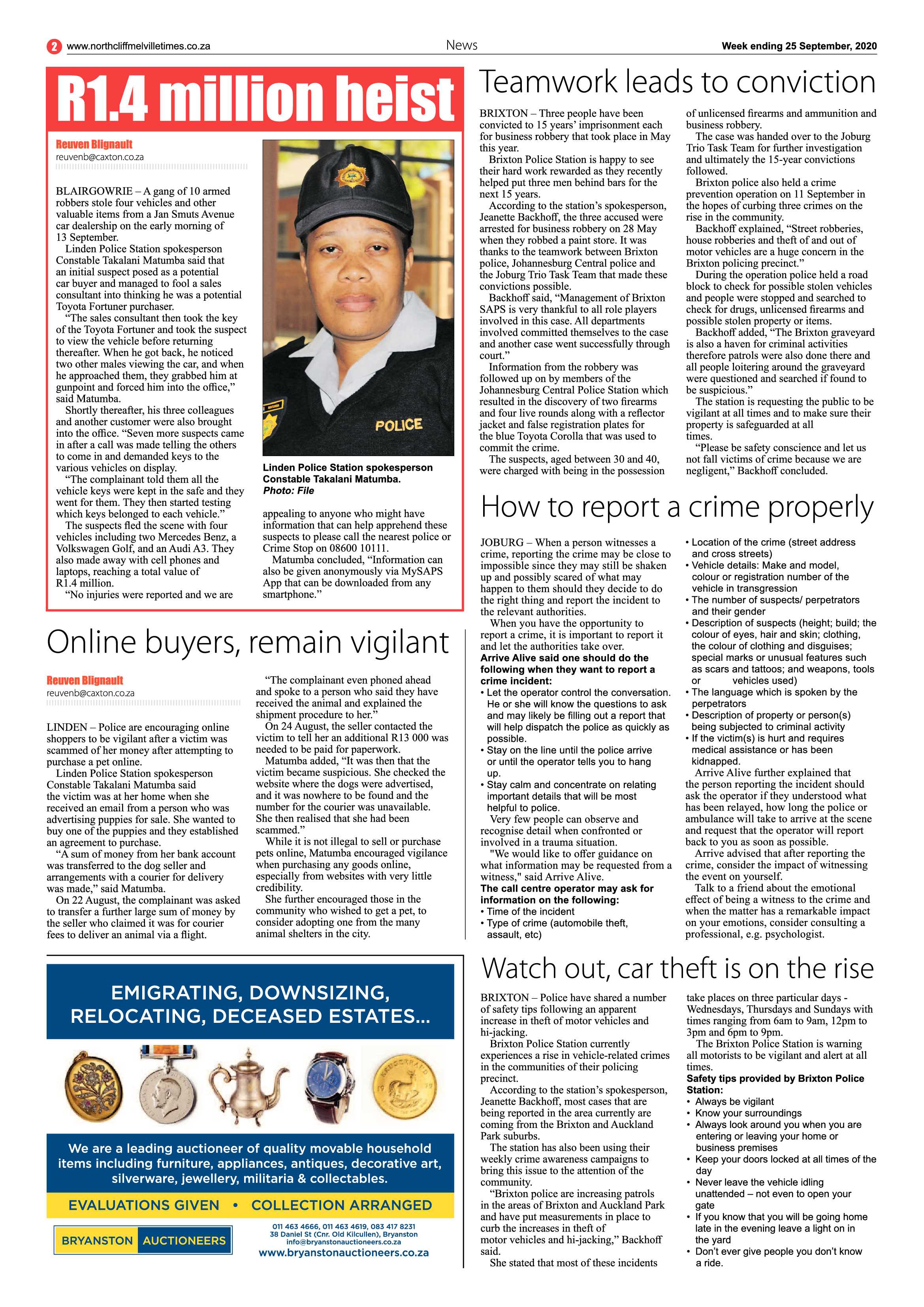 Northcliff Melville Times 25 September 2020 page 2