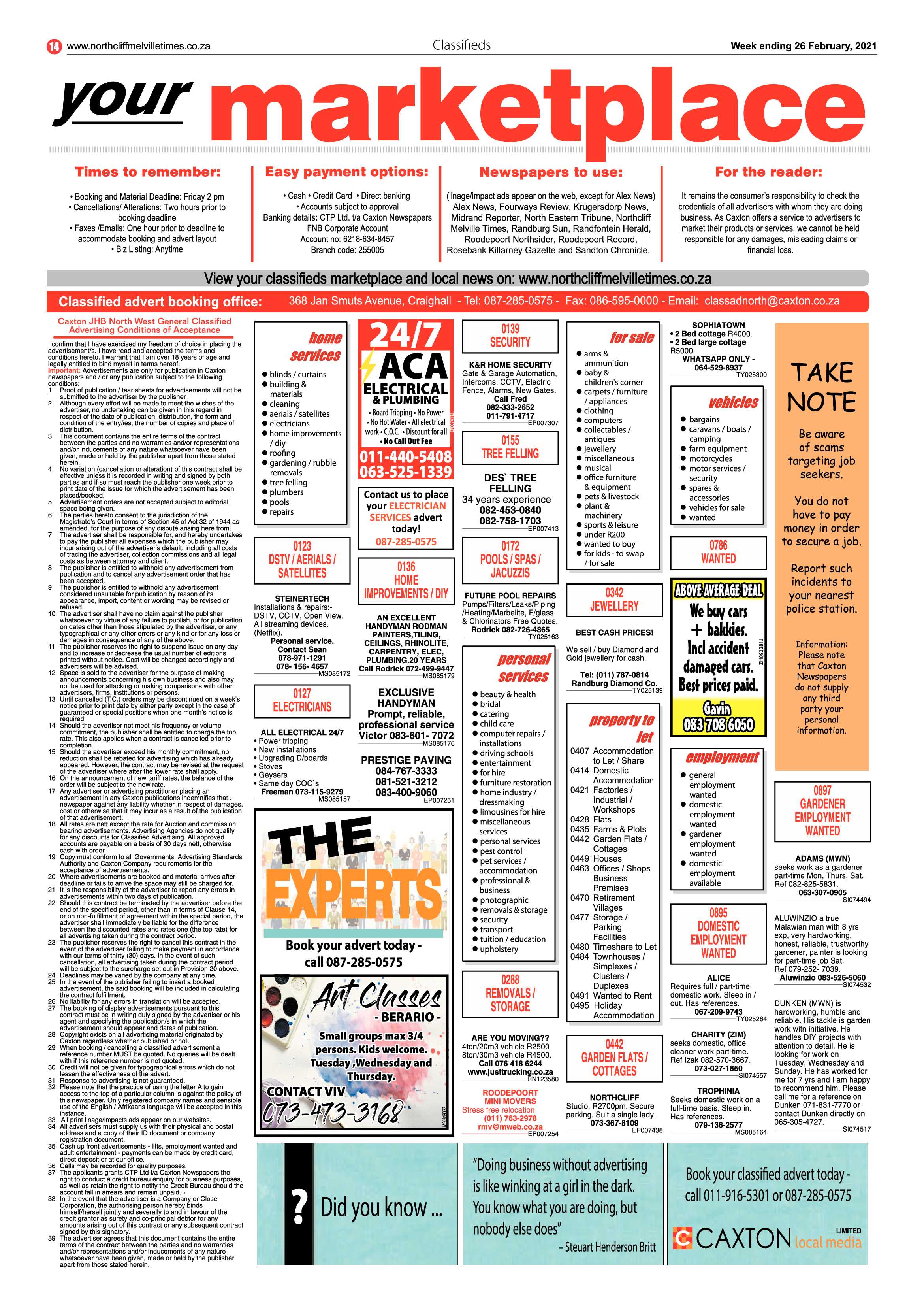 Northcliff Melville Times 26 February 2021 page 14
