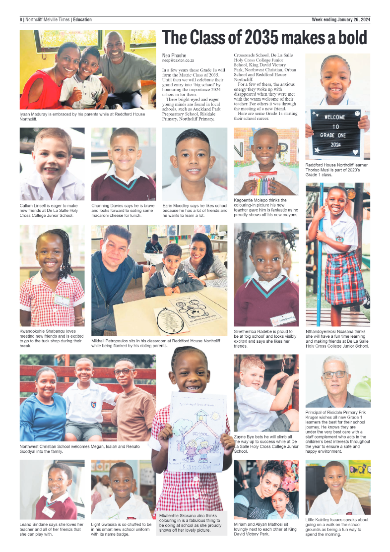 Northcliff Melville Times 26 January 2024 page 8